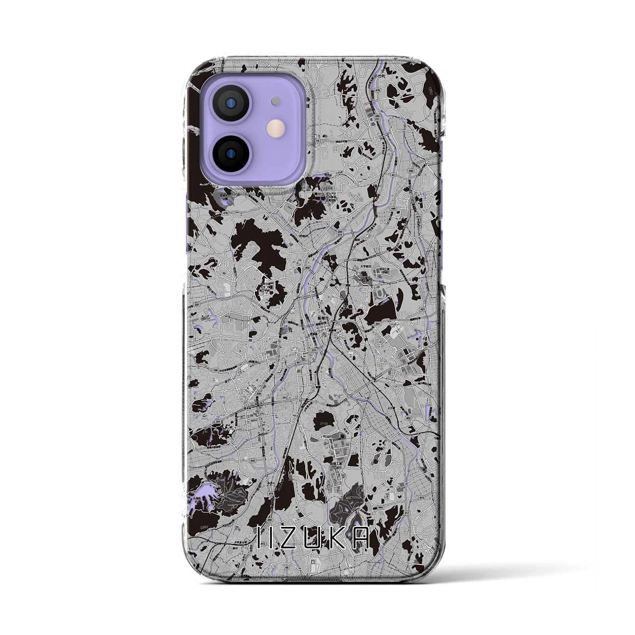 【飯塚(福岡県)】地図柄iPhoneケース(クリアタイプ)