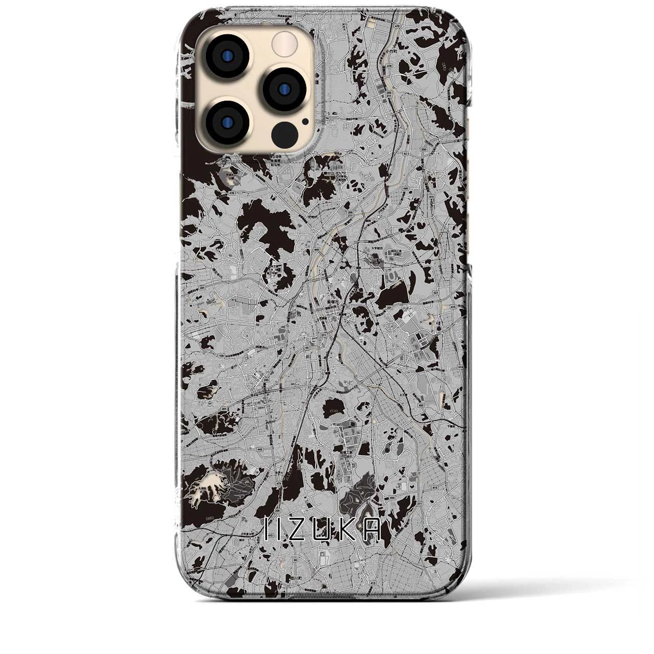 【飯塚(福岡県)】地図柄iPhoneケース(クリアタイプ)