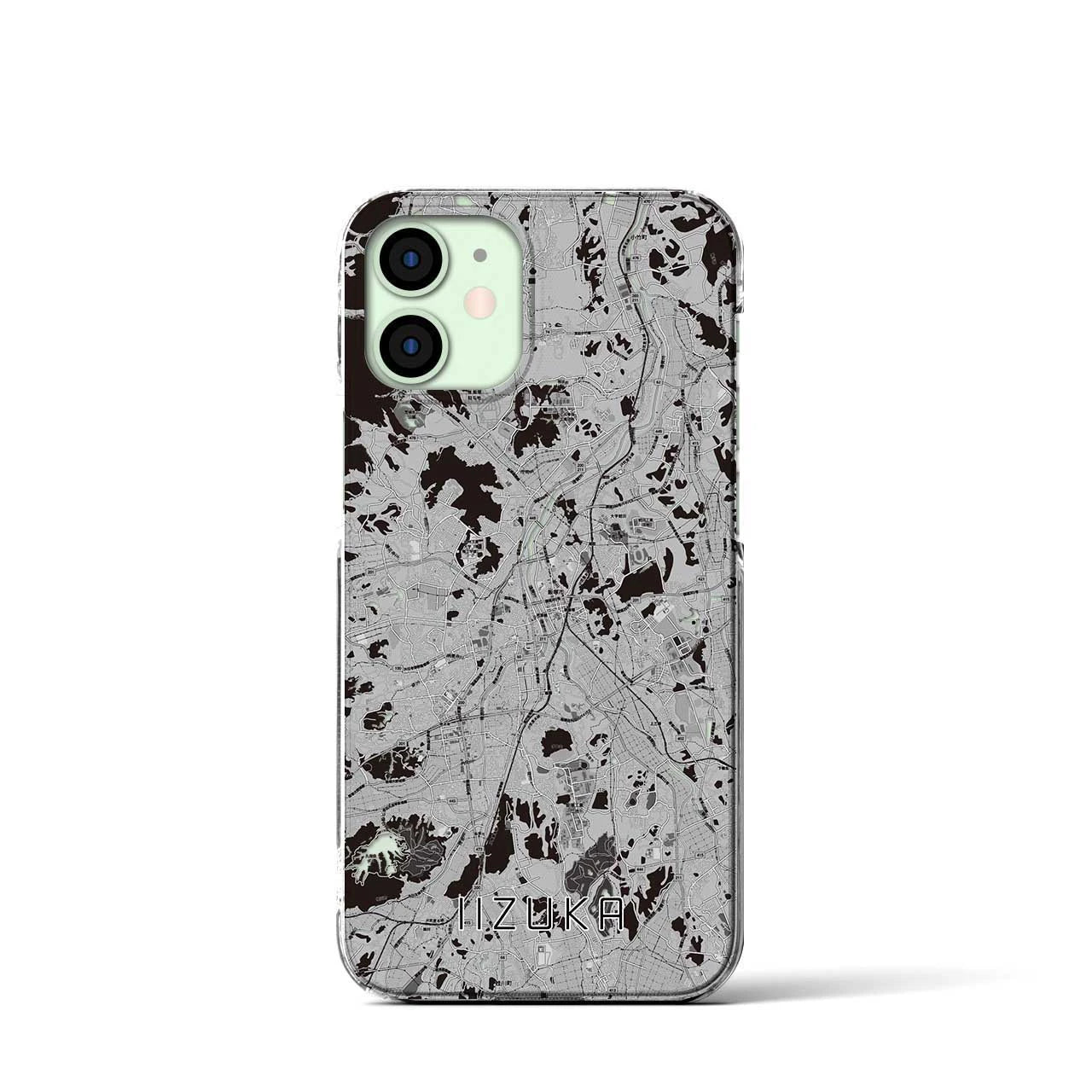 【飯塚(福岡県)】地図柄iPhoneケース(クリアタイプ)