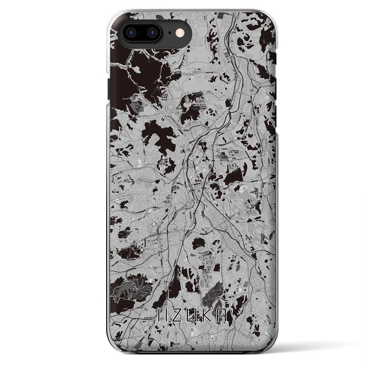 【飯塚(福岡県)】地図柄iPhoneケース(クリアタイプ)