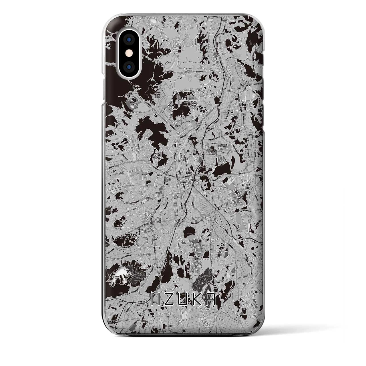 【飯塚(福岡県)】地図柄iPhoneケース(クリアタイプ)