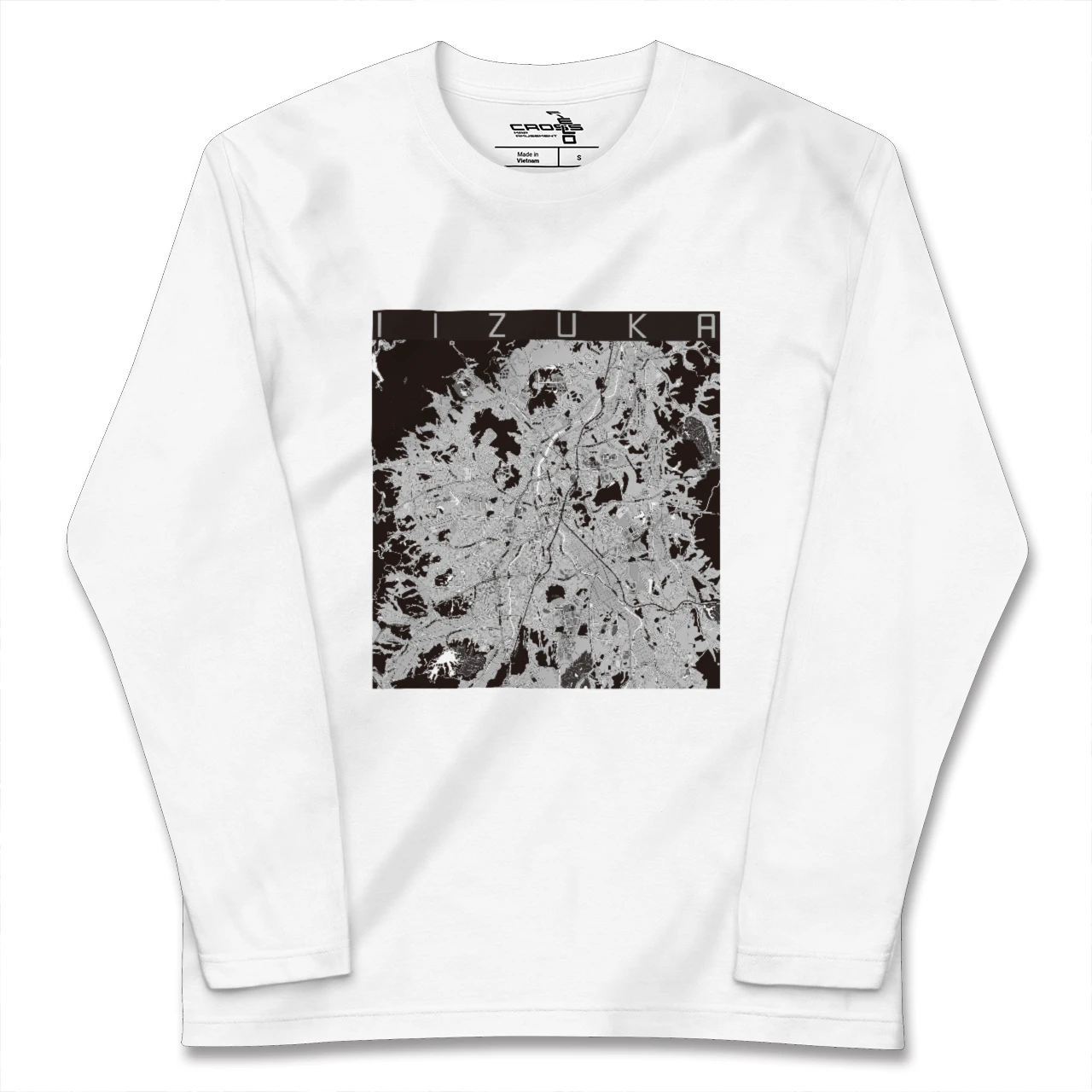 【飯塚(福岡県)】地図柄ロングスリーブTシャツ