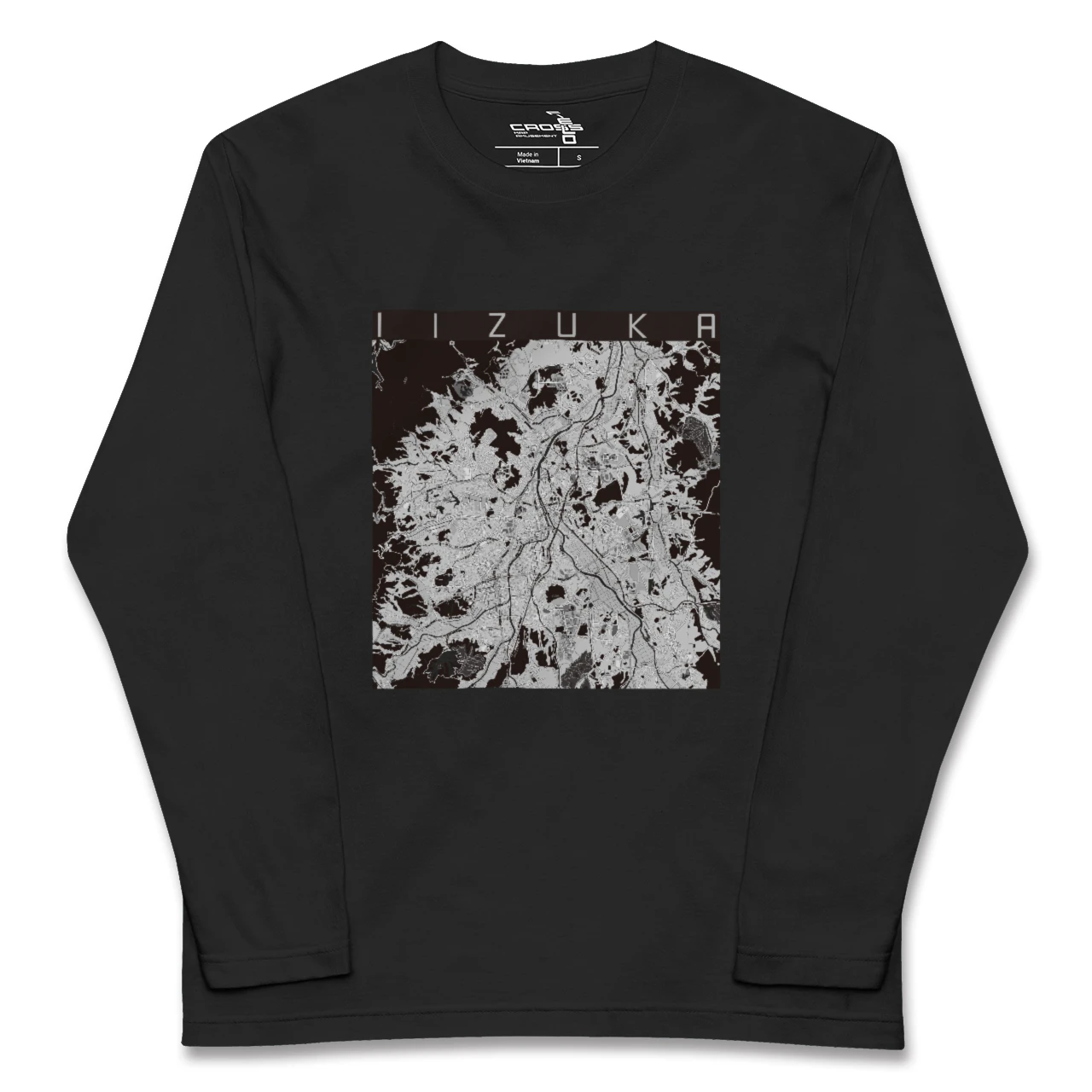 【飯塚(福岡県)】地図柄ロングスリーブTシャツ