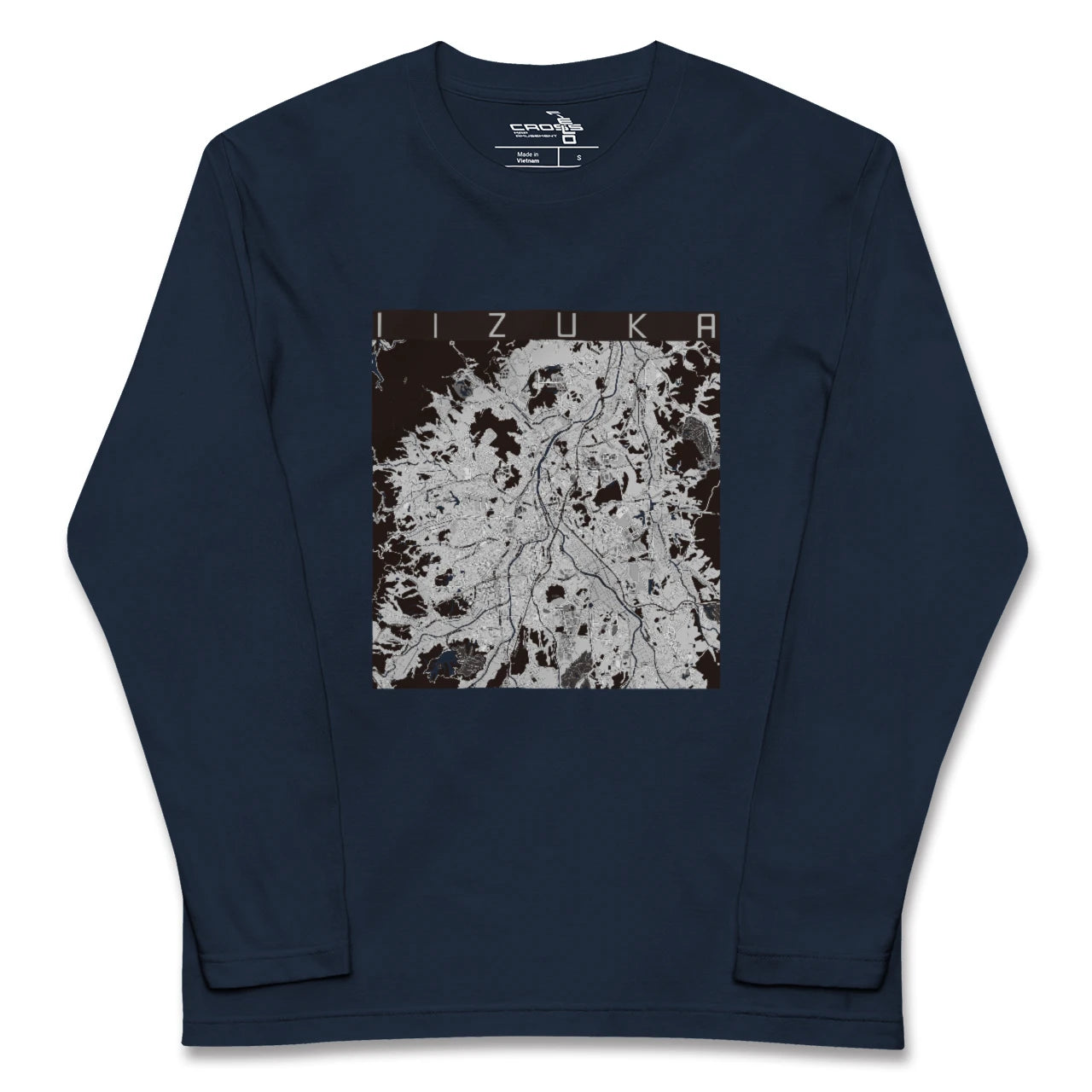 【飯塚(福岡県)】地図柄ロングスリーブTシャツ