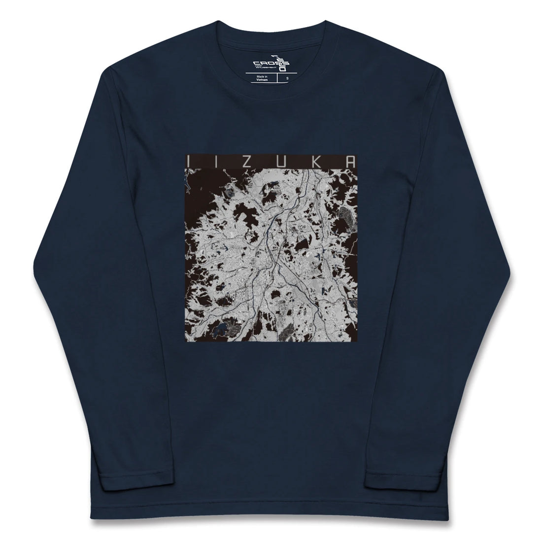 【飯塚(福岡県)】地図柄ロングスリーブTシャツ