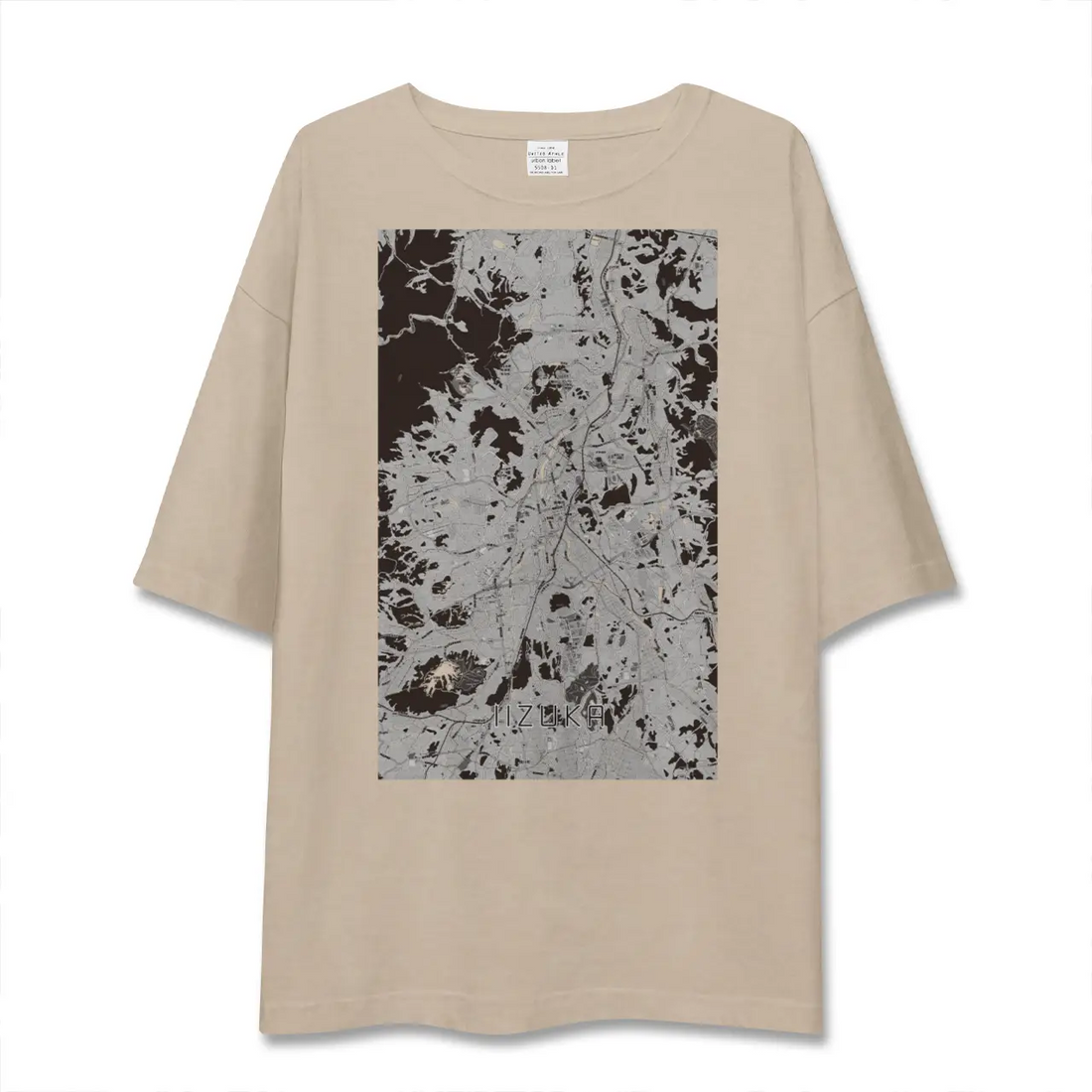 【飯塚(福岡県)】地図柄ビッグシルエットTシャツ