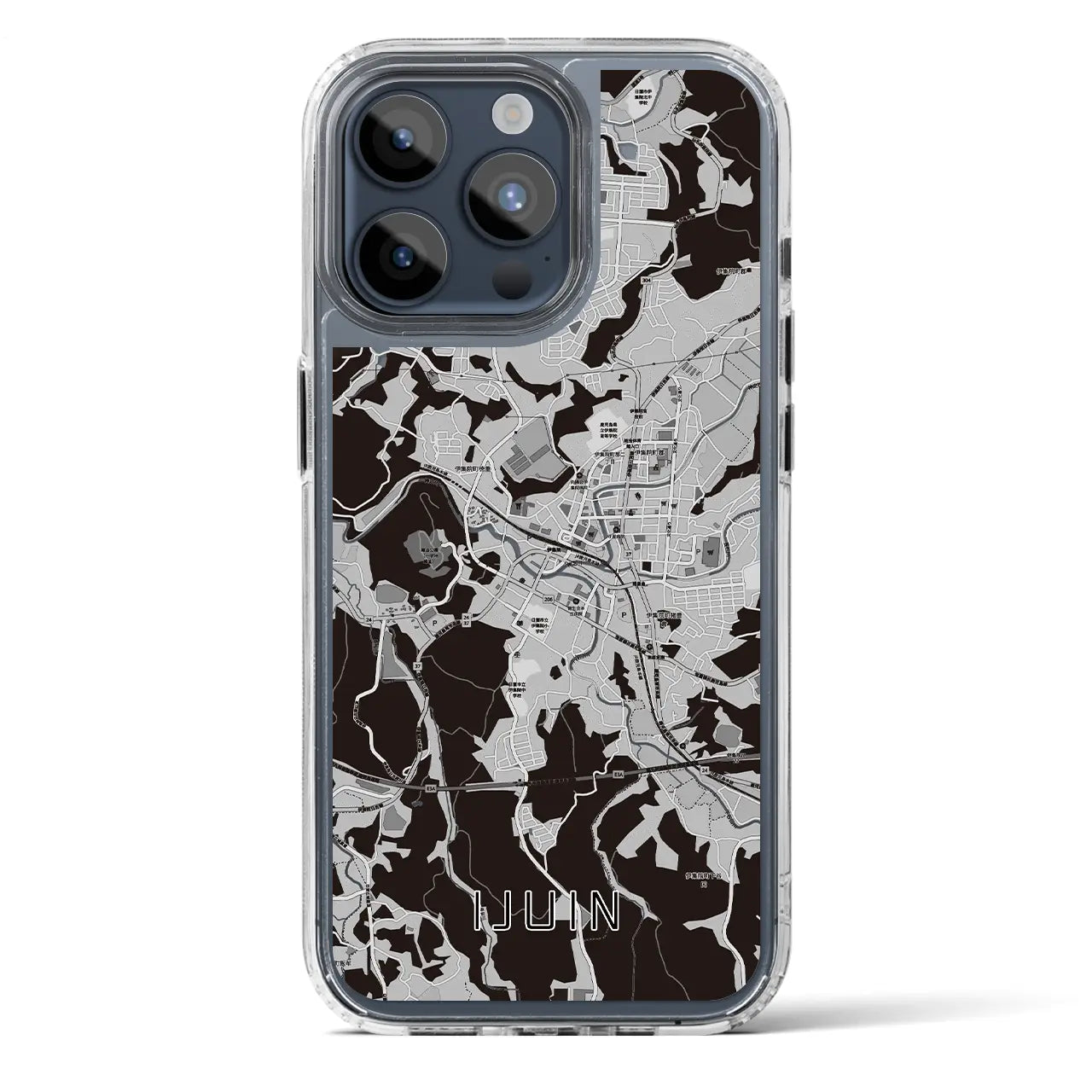 【伊集院(鹿児島県)】地図柄iPhoneケース(MagSafeタイプ)