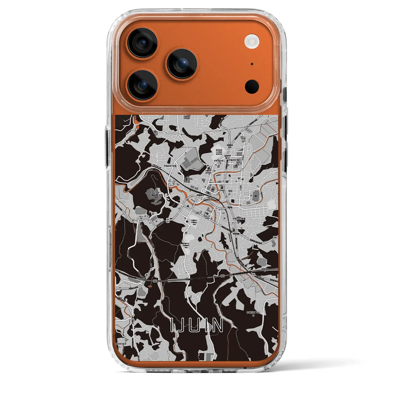 【伊集院(鹿児島県)】地図柄iPhoneケース(MagSafeタイプ)