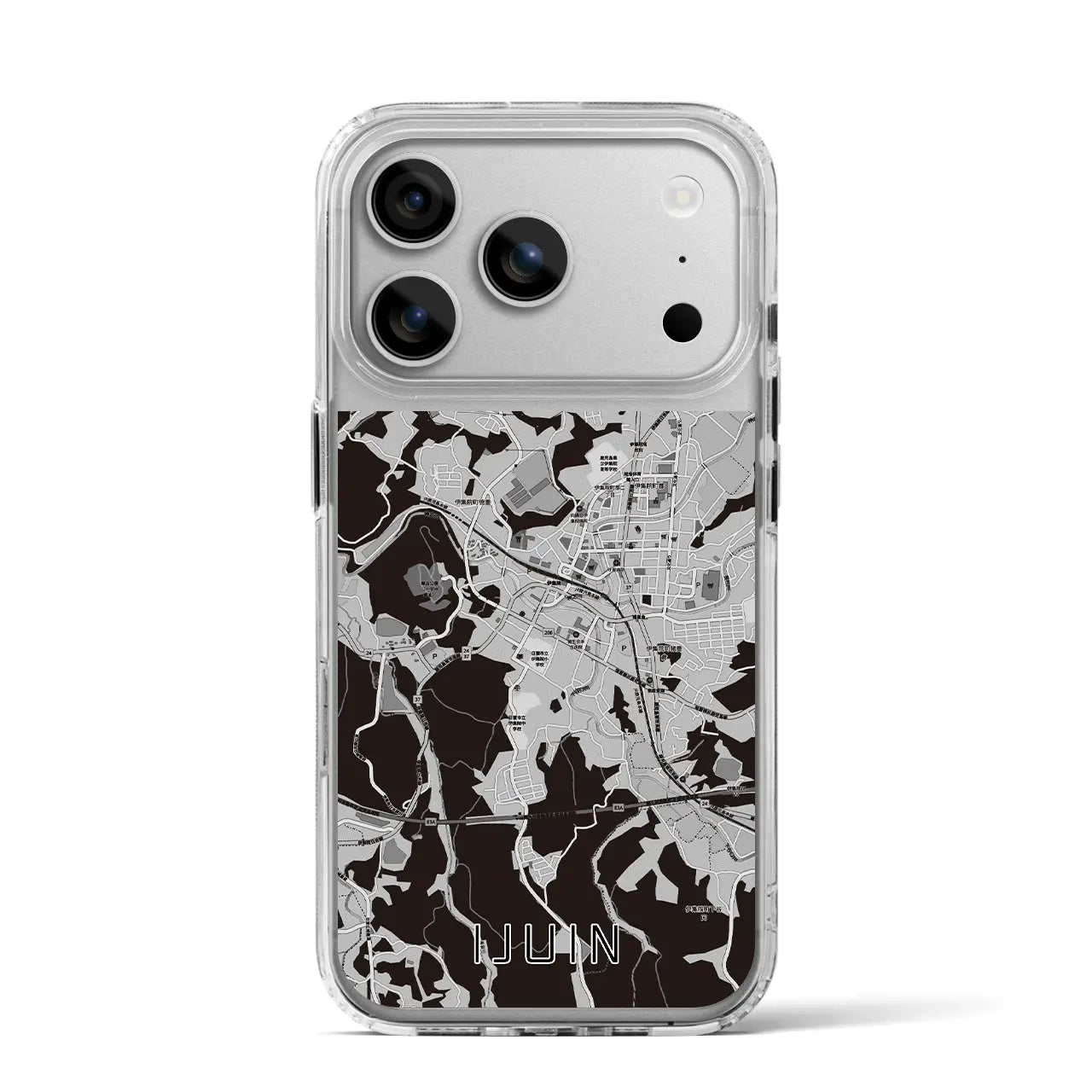 【伊集院(鹿児島県)】地図柄iPhoneケース(MagSafeタイプ)