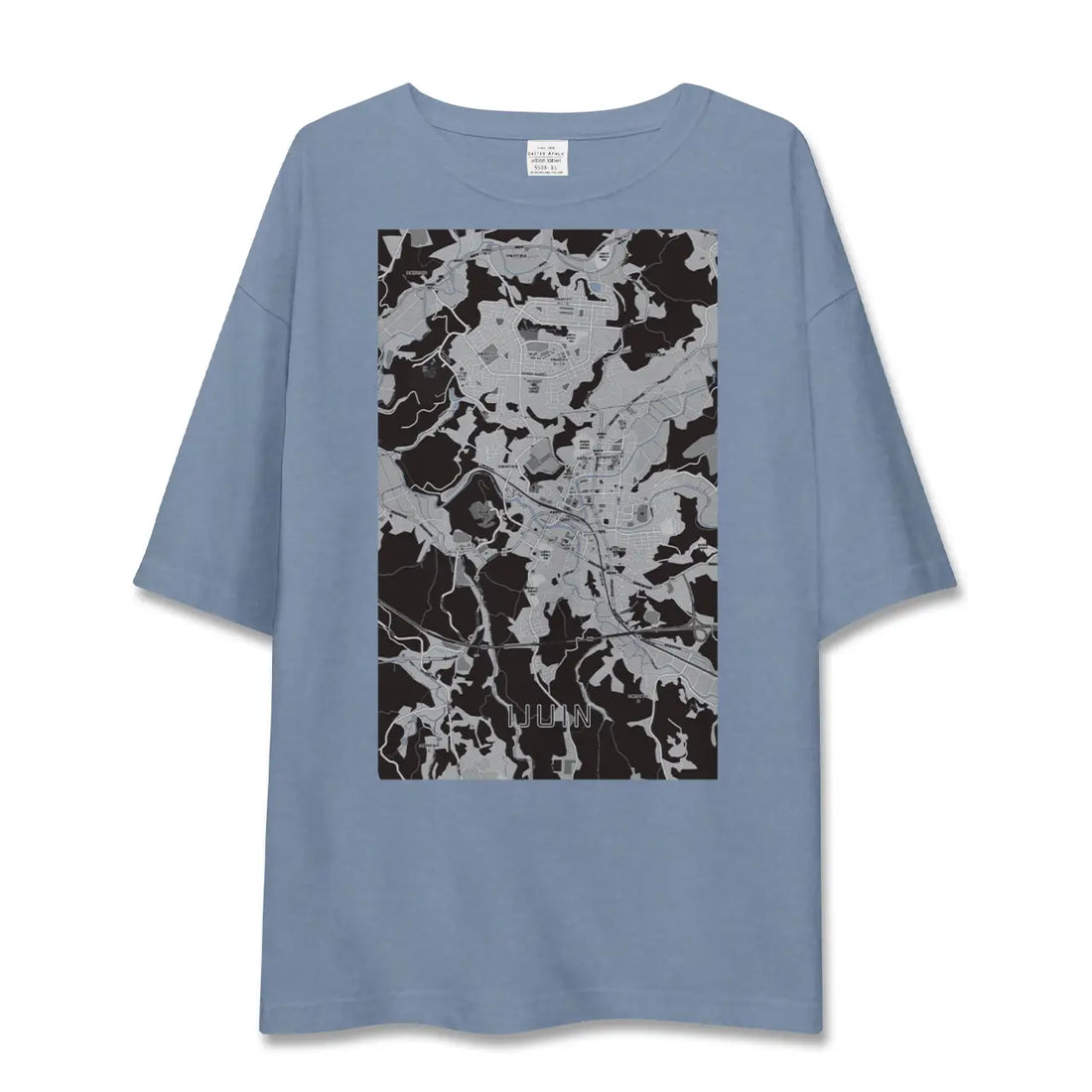 【伊集院(鹿児島県)】地図柄ビッグシルエットTシャツ