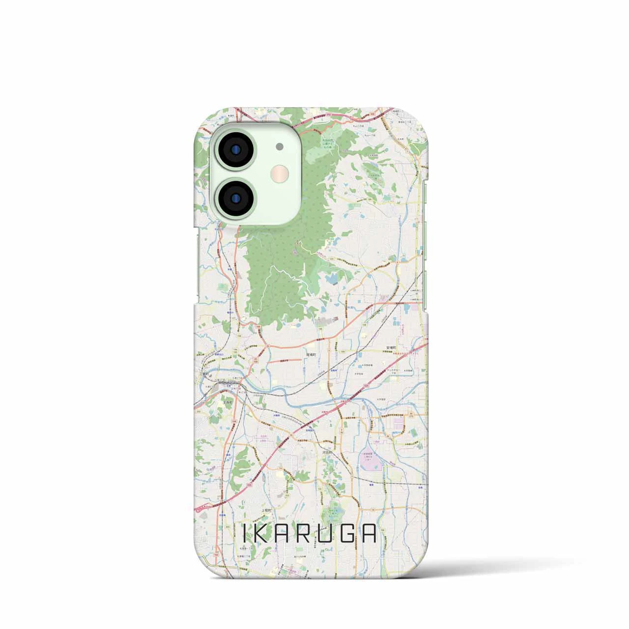 【斑鳩(奈良県)】地図柄iPhoneケース(バックカバータイプ)