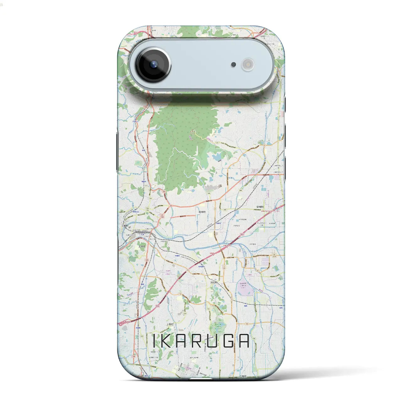 【斑鳩(奈良県)】地図柄iPhoneケース(バックカバータイプ)