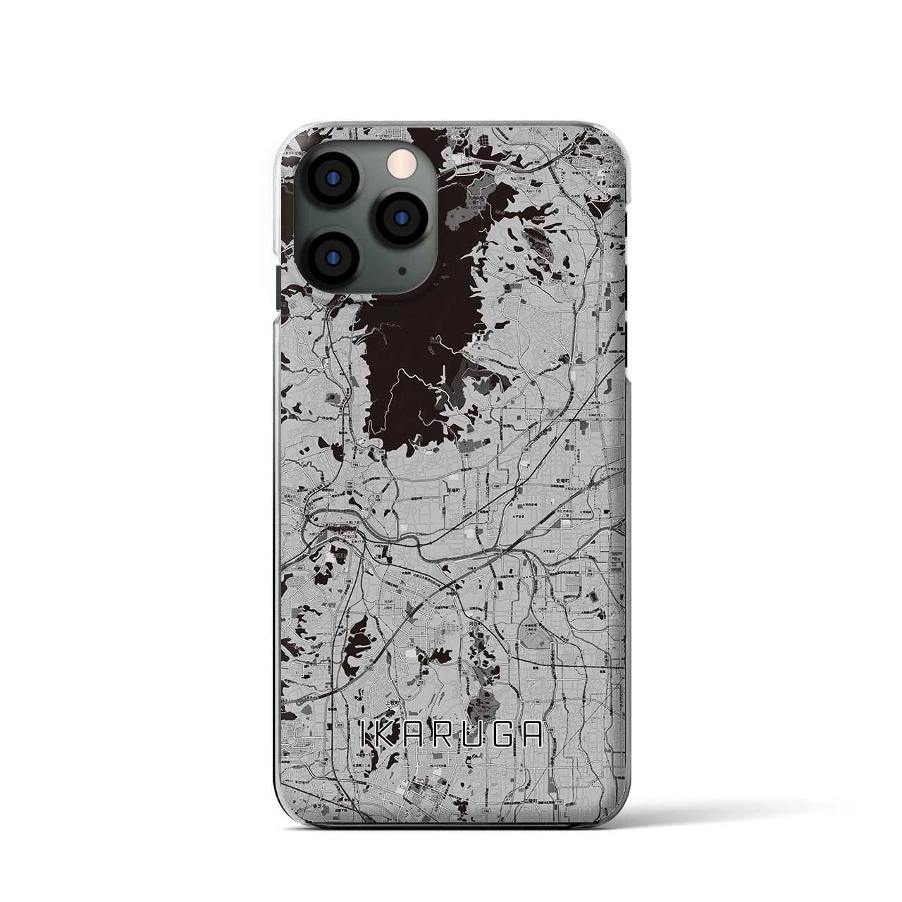 【斑鳩(奈良県)】地図柄iPhoneケース(クリアタイプ)