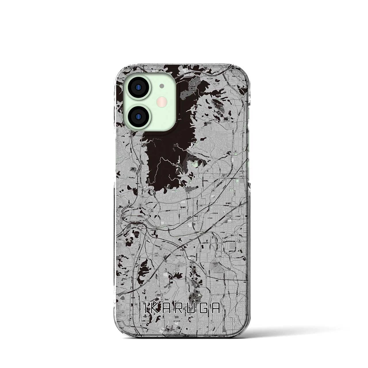 【斑鳩(奈良県)】地図柄iPhoneケース(クリアタイプ)