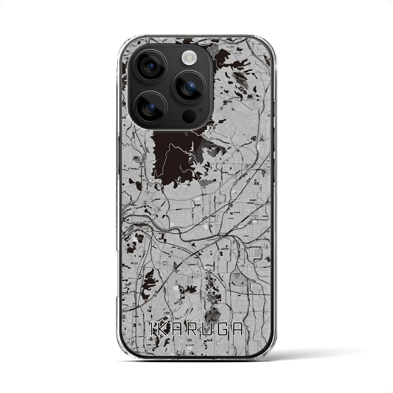 【斑鳩(奈良県)】地図柄iPhoneケース(クリアタイプ)