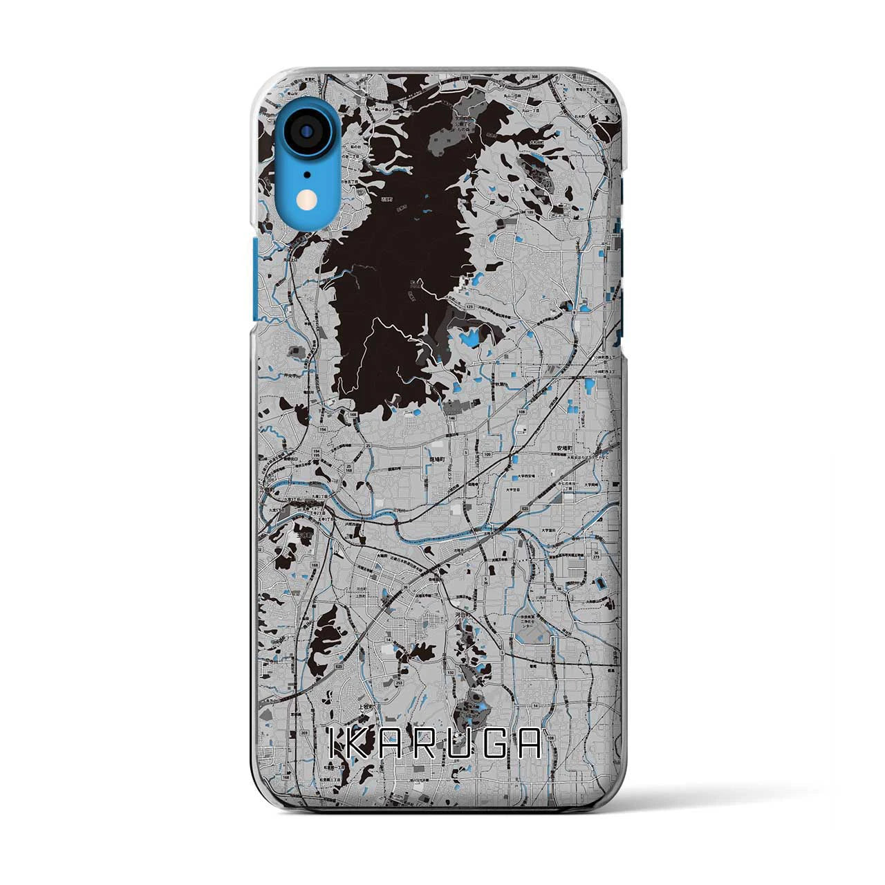 【斑鳩(奈良県)】地図柄iPhoneケース(クリアタイプ)