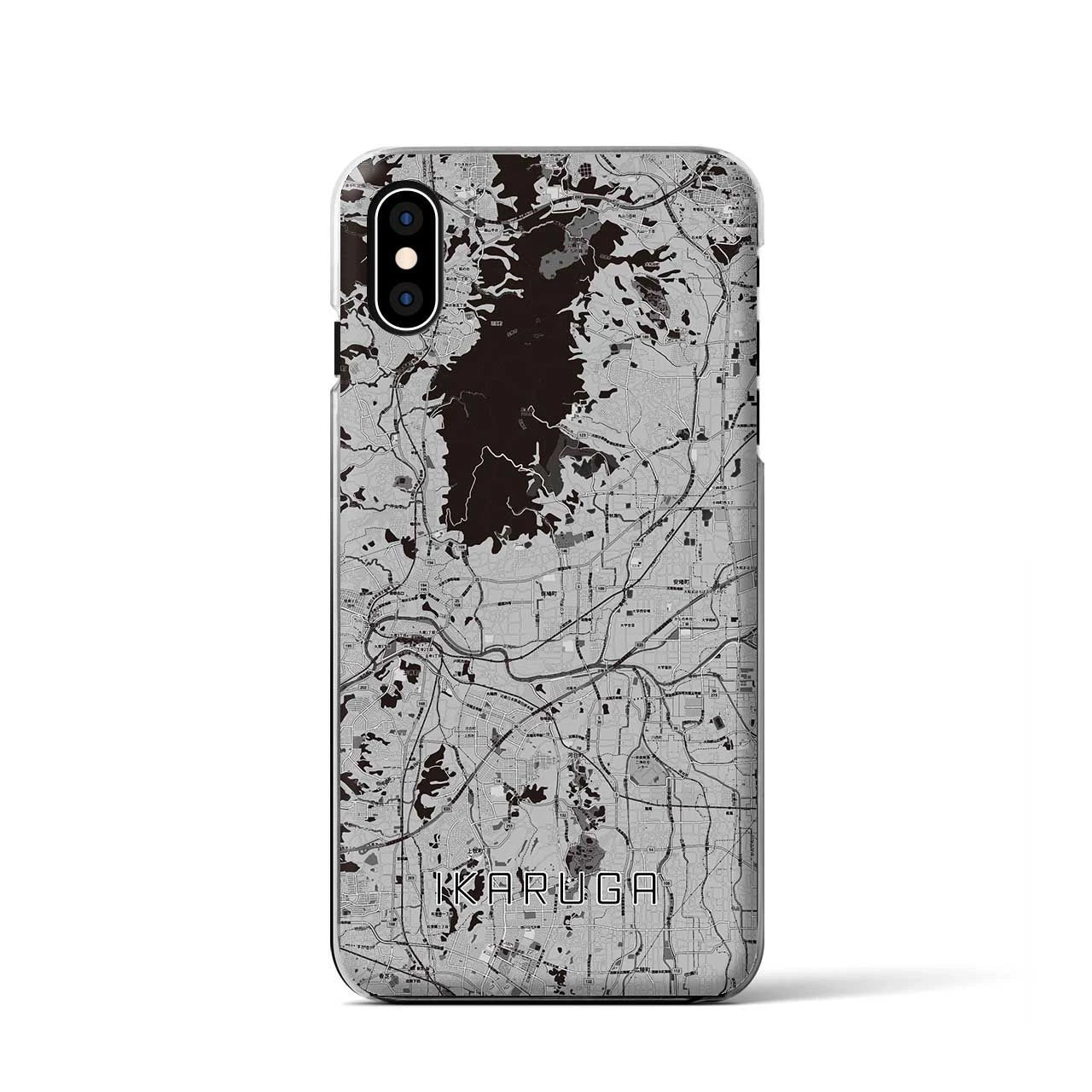 【斑鳩(奈良県)】地図柄iPhoneケース(クリアタイプ)