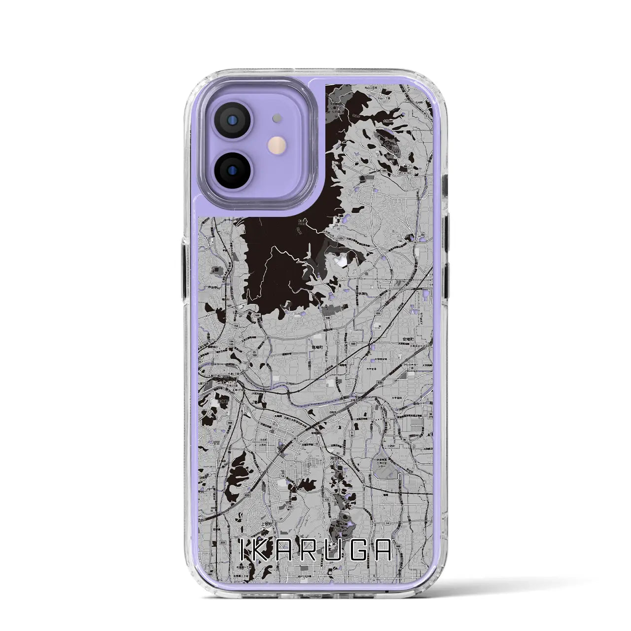 【斑鳩(奈良県)】地図柄iPhoneケース(MagSafeタイプ)