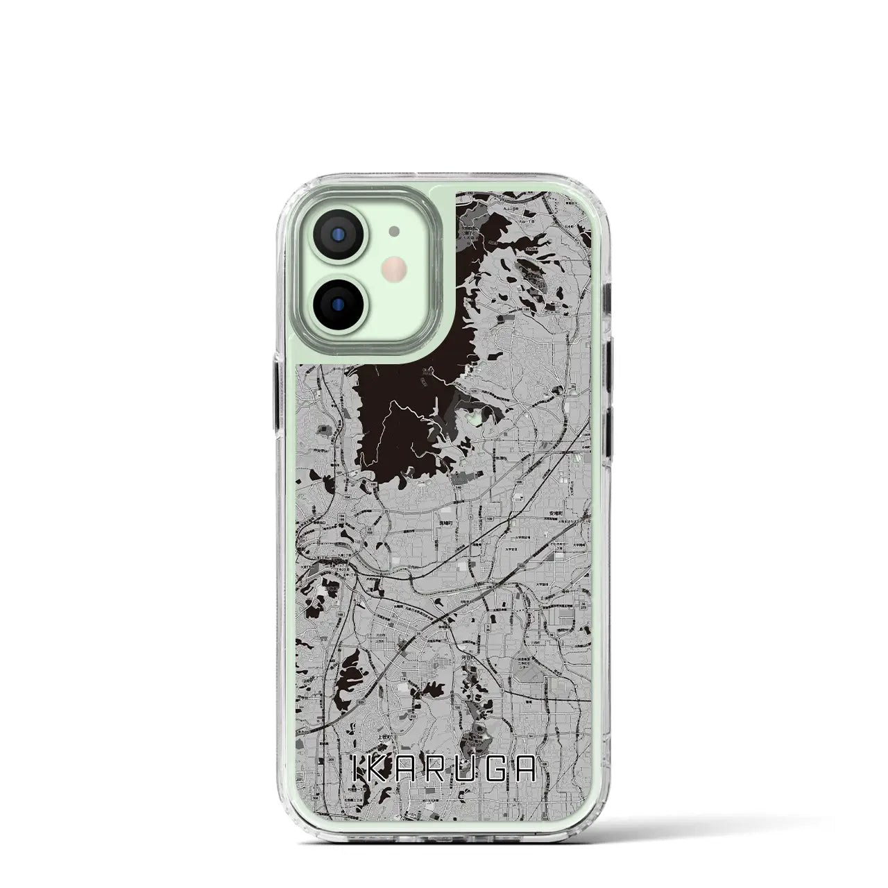【斑鳩(奈良県)】地図柄iPhoneケース(MagSafeタイプ)