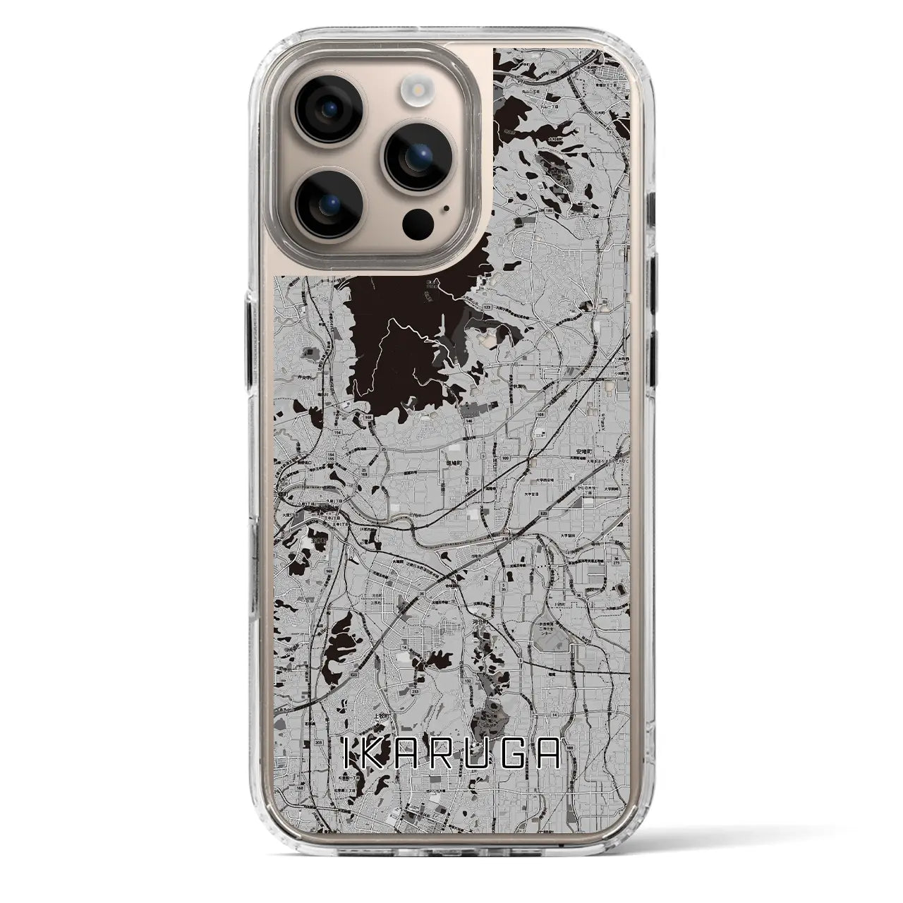 【斑鳩(奈良県)】地図柄iPhoneケース(MagSafeタイプ)