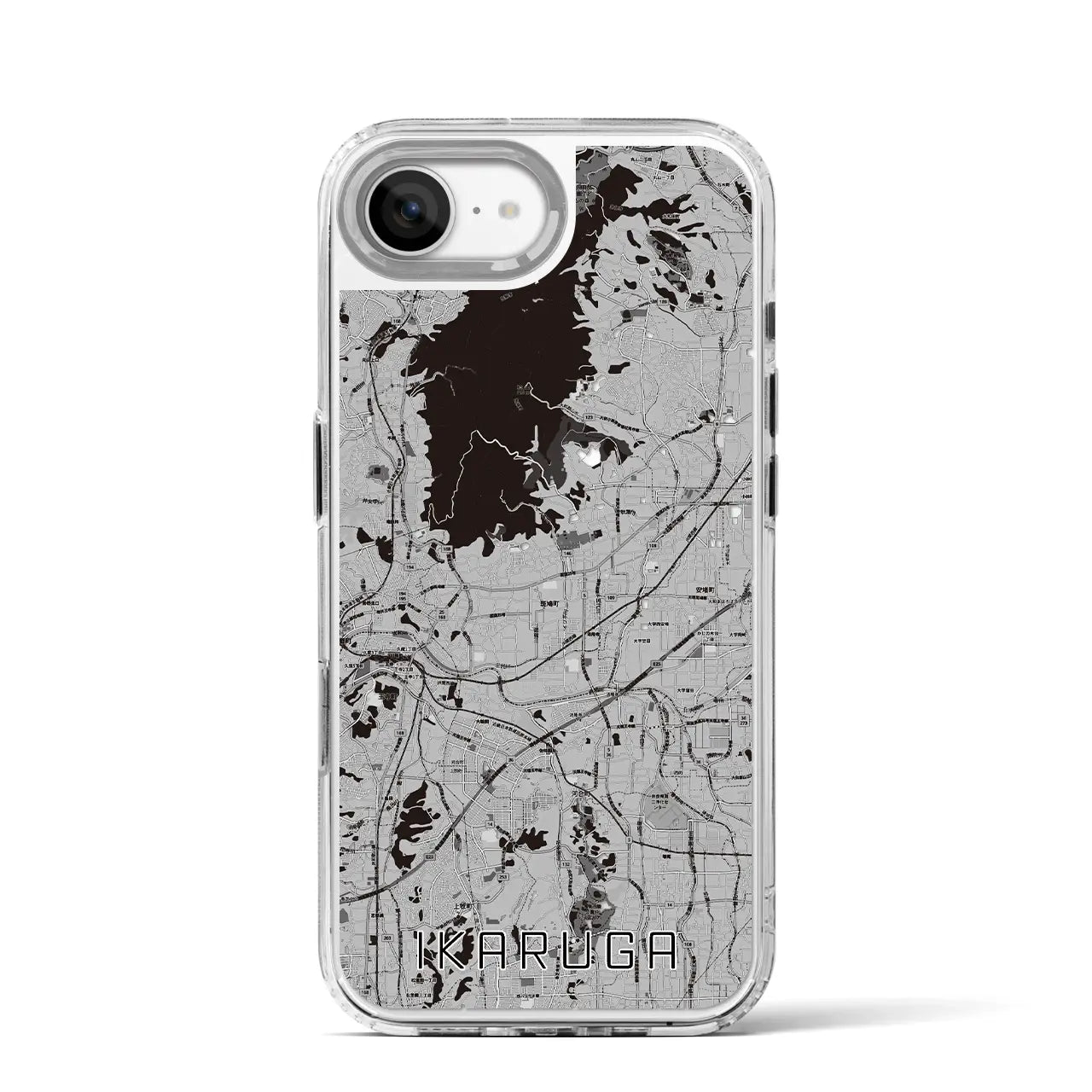 【斑鳩(奈良県)】地図柄iPhoneケース(MagSafeタイプ)