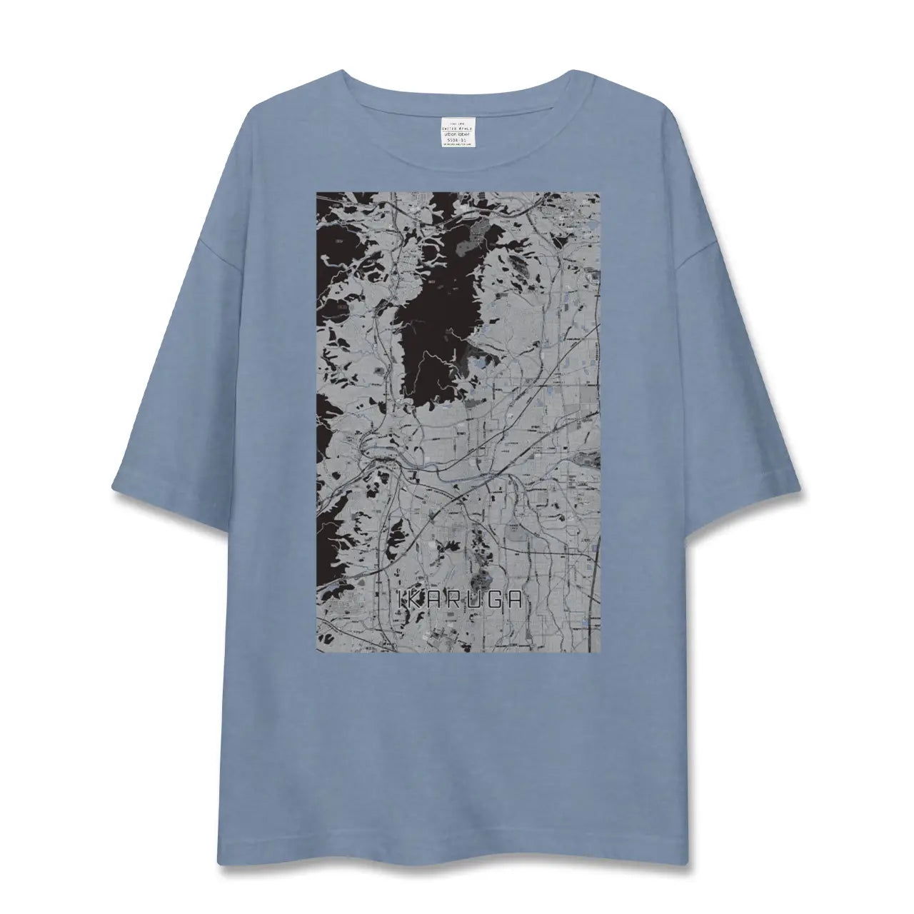 【斑鳩(奈良県)】地図柄ビッグシルエットTシャツ