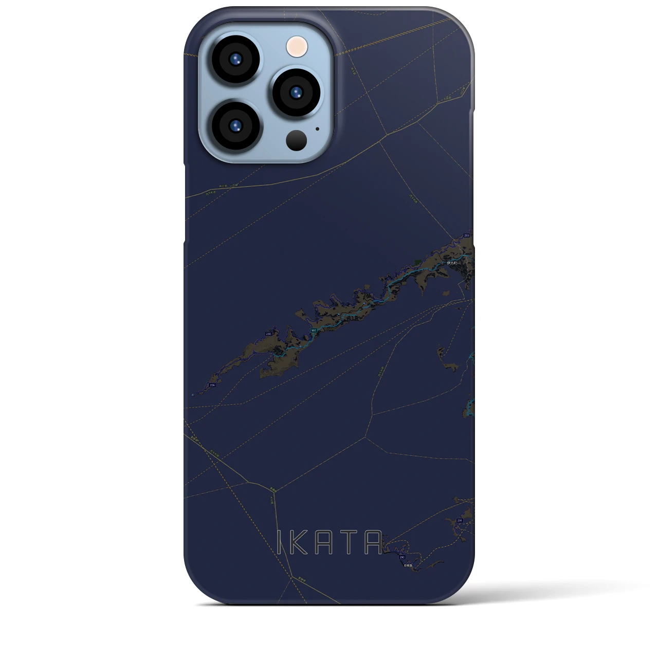 【伊方(愛媛県)】地図柄iPhoneケース(バックカバータイプ)
