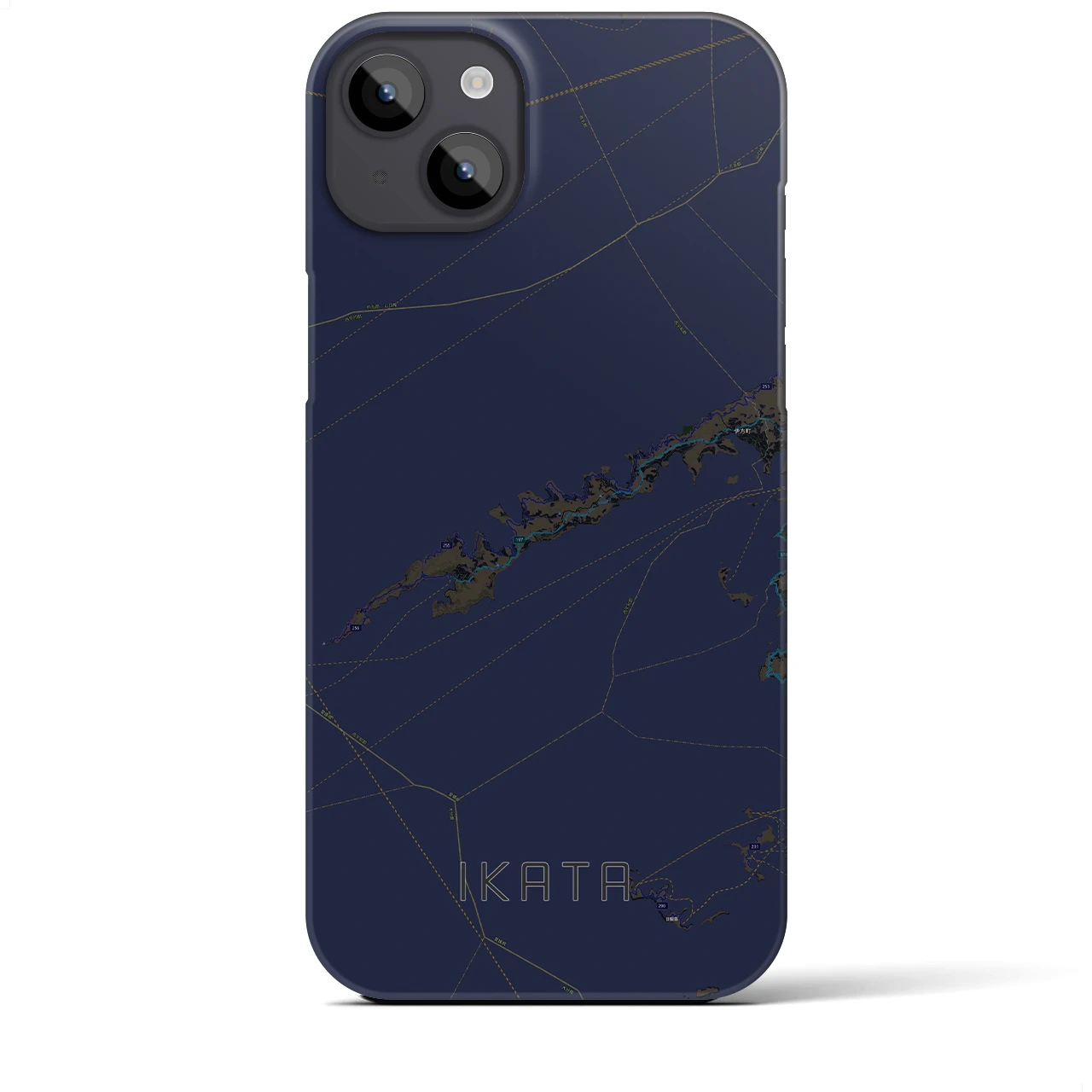 【伊方(愛媛県)】地図柄iPhoneケース(バックカバータイプ)