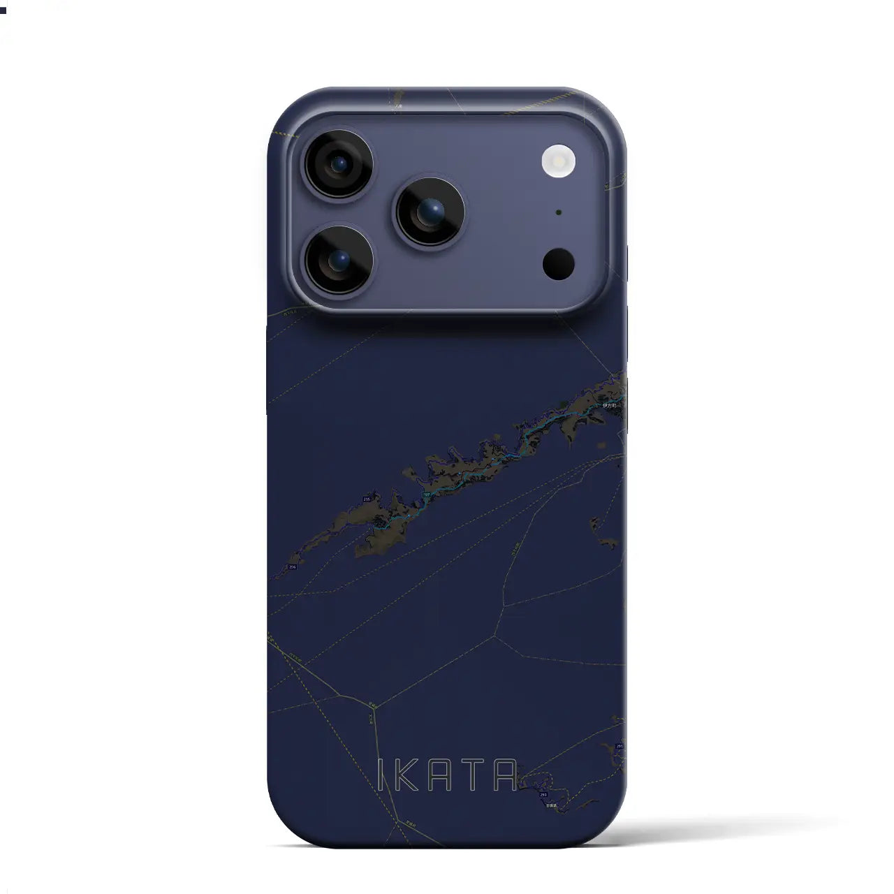 【伊方(愛媛県)】地図柄iPhoneケース(バックカバータイプ)