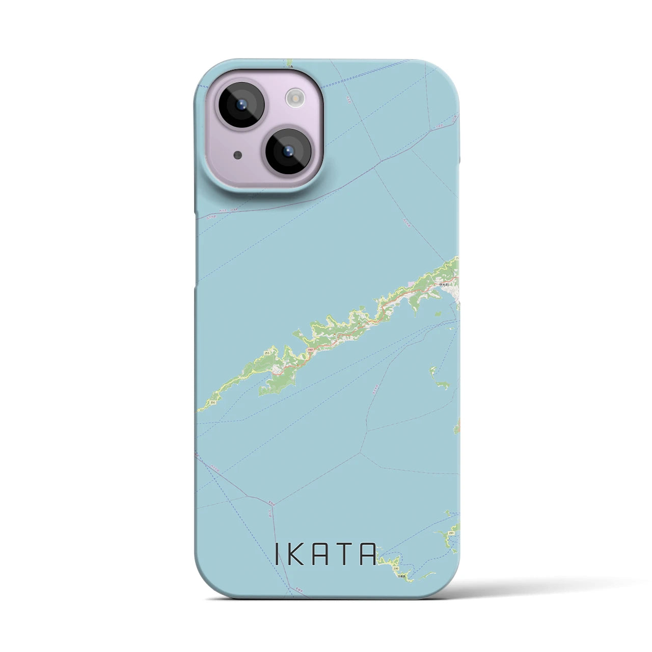 【伊方(愛媛県)】地図柄iPhoneケース(バックカバータイプ)