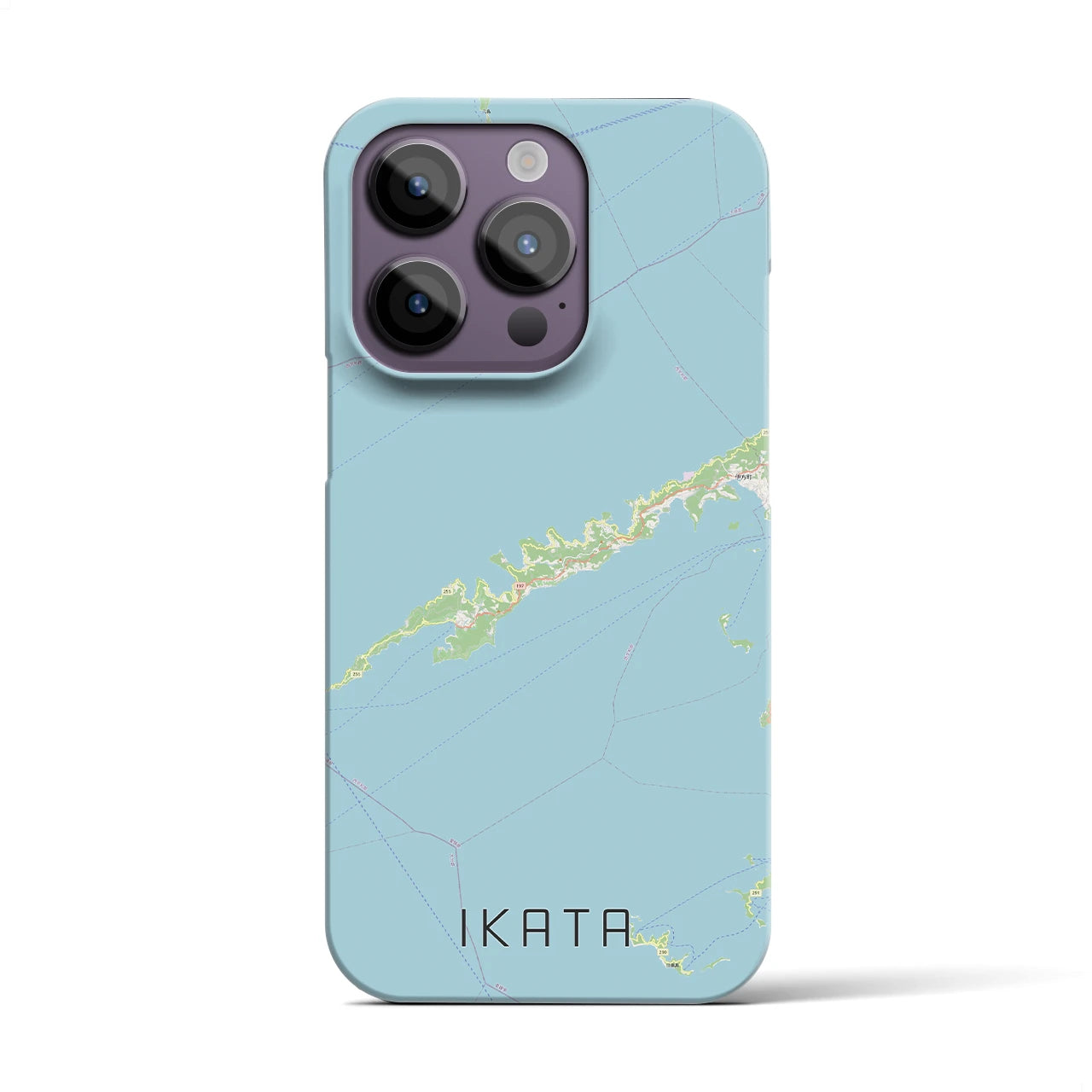 【伊方(愛媛県)】地図柄iPhoneケース(バックカバータイプ)