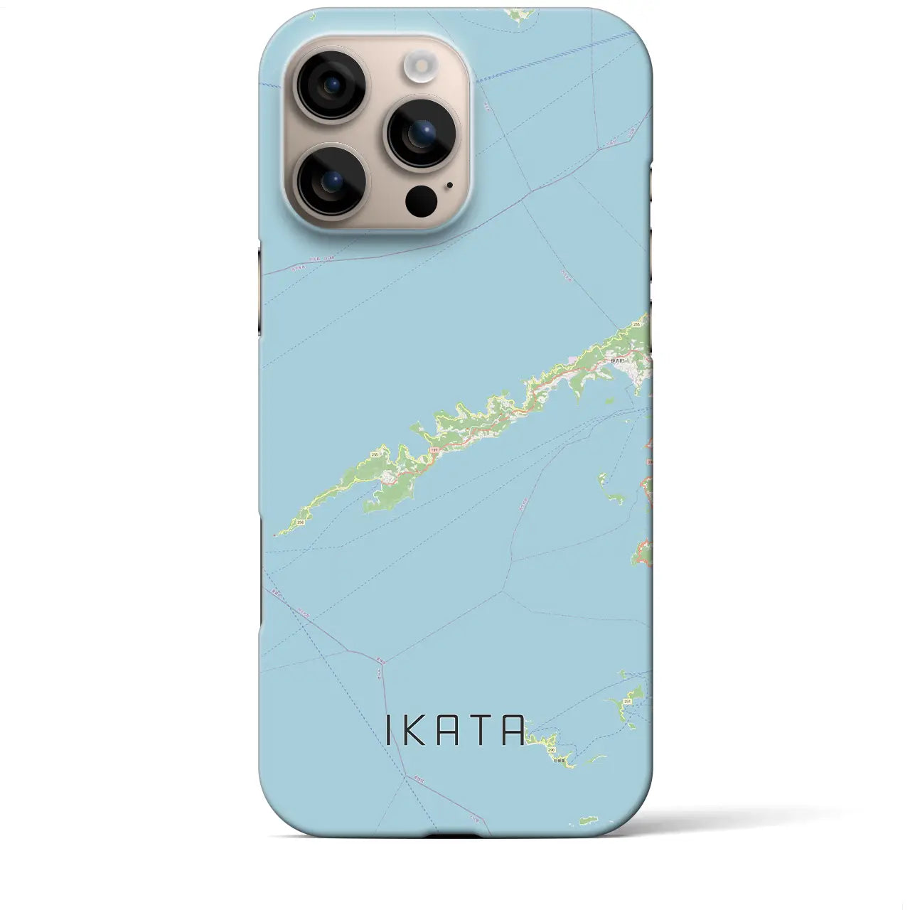 【伊方(愛媛県)】地図柄iPhoneケース(バックカバータイプ)