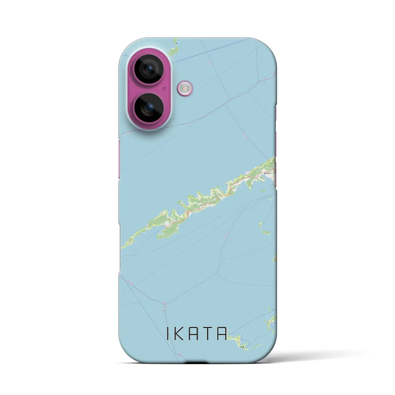 【伊方(愛媛県)】地図柄iPhoneケース(バックカバータイプ)