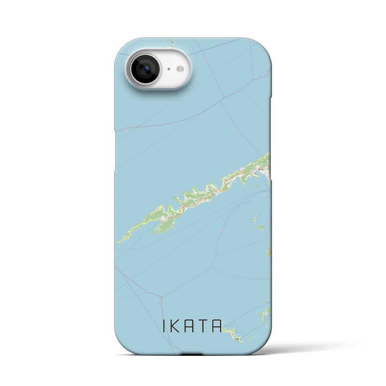 【伊方(愛媛県)】地図柄iPhoneケース(バックカバータイプ)