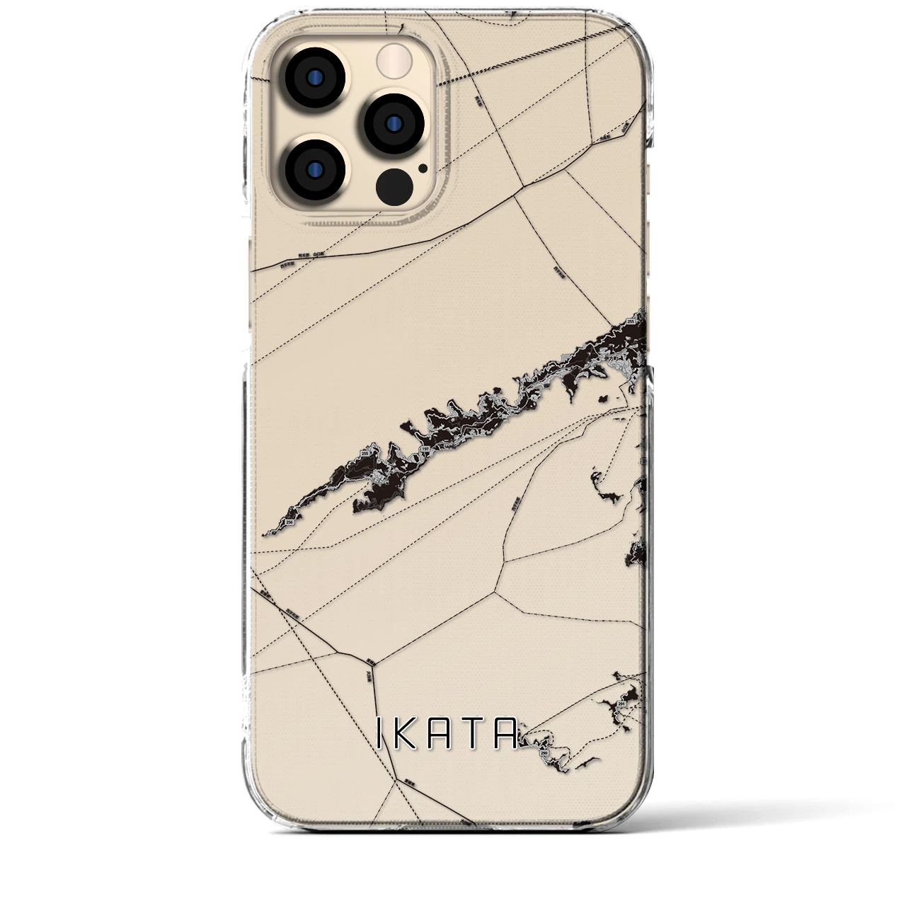 【伊方(愛媛県)】地図柄iPhoneケース(クリアタイプ)