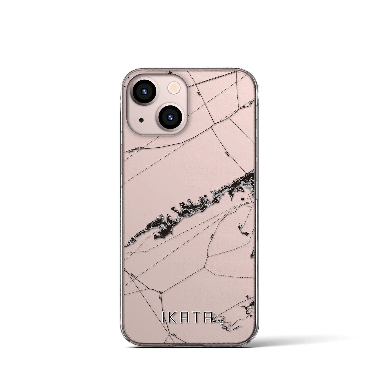 【伊方(愛媛県)】地図柄iPhoneケース(クリアタイプ)