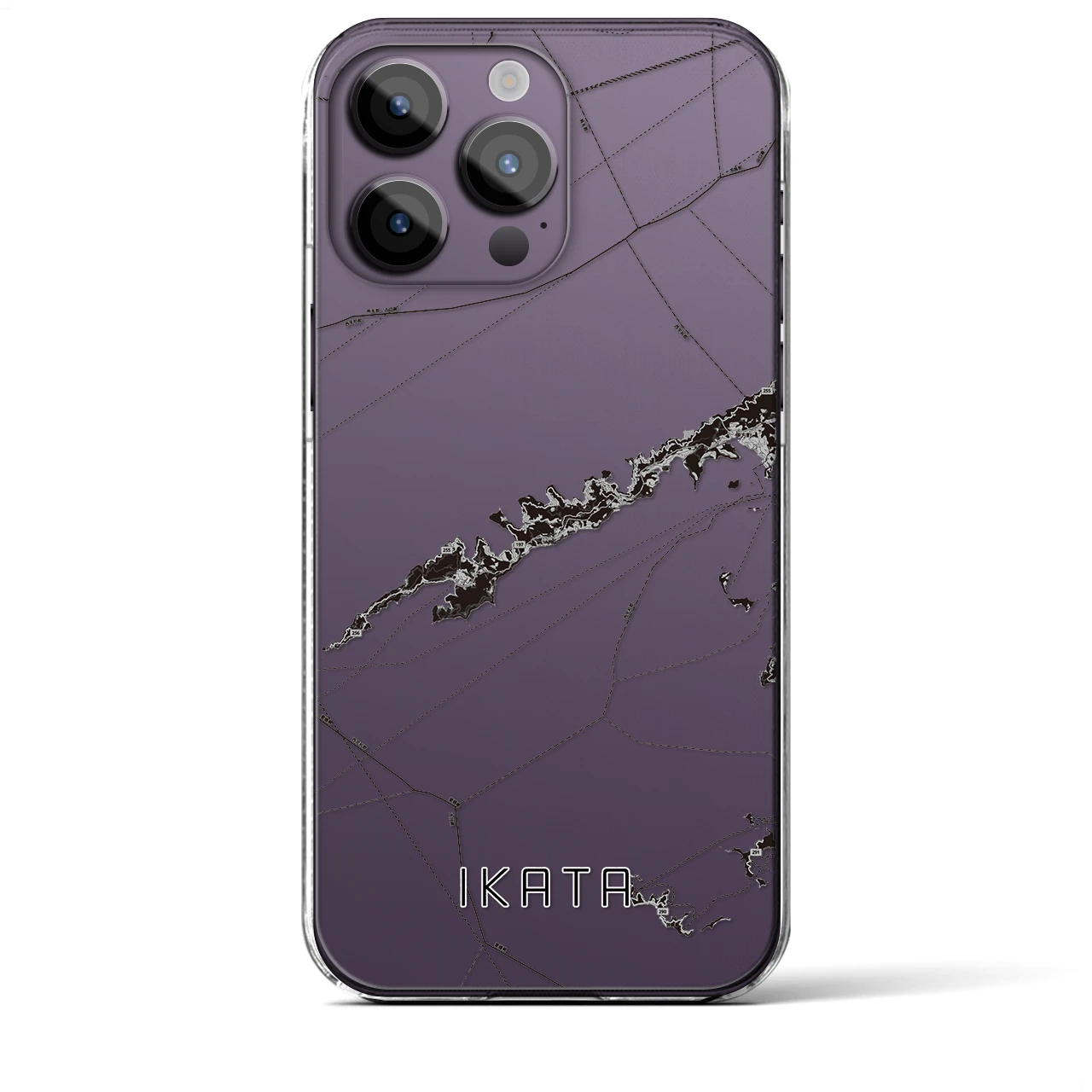 【伊方(愛媛県)】地図柄iPhoneケース(クリアタイプ)