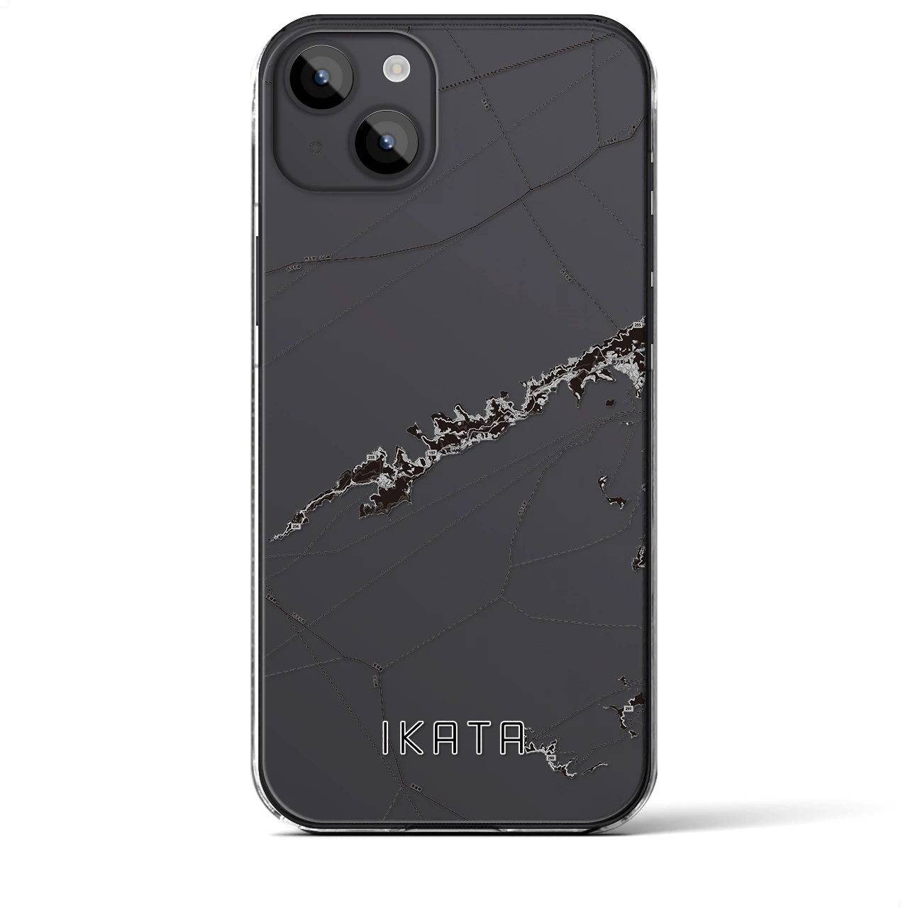 【伊方(愛媛県)】地図柄iPhoneケース(クリアタイプ)