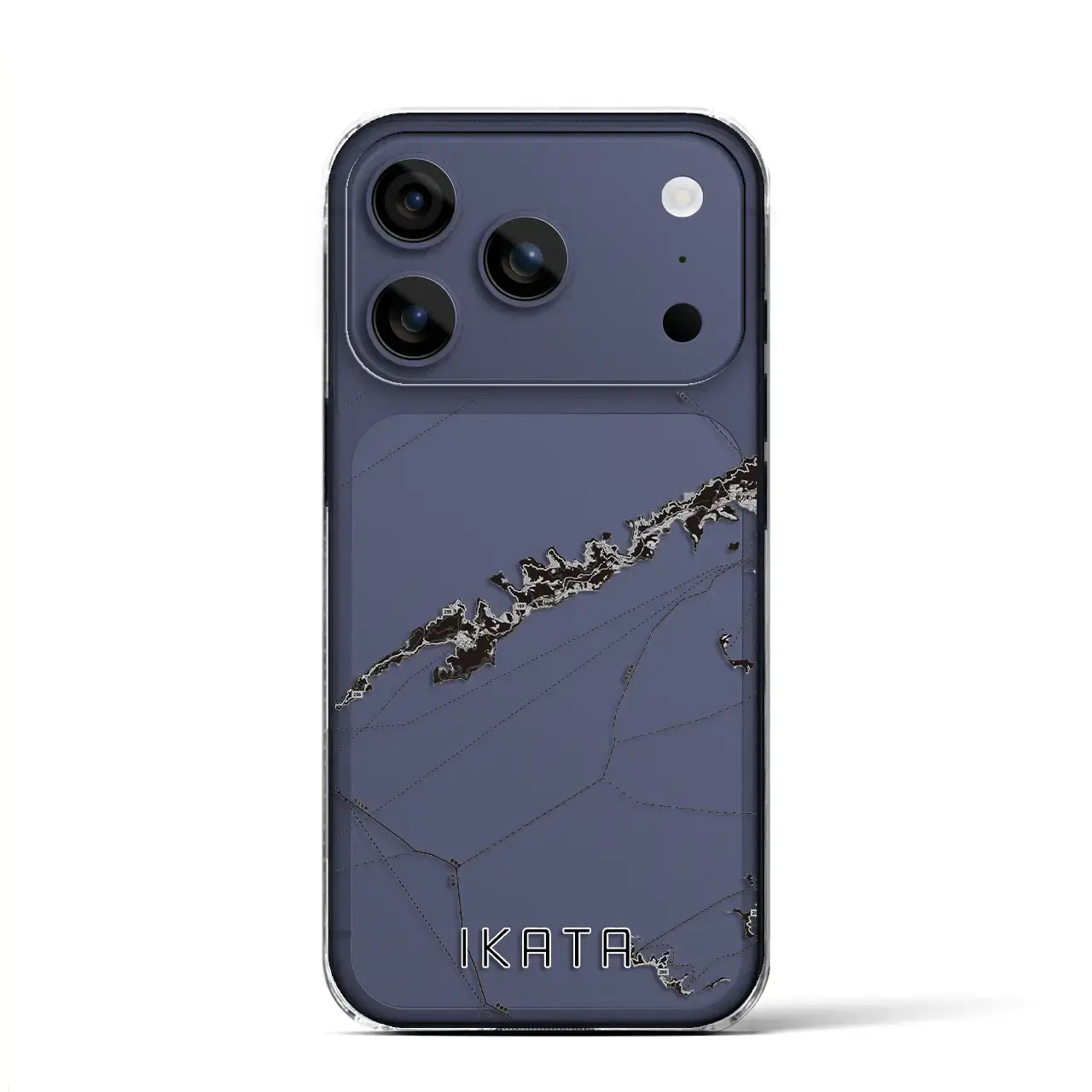 【伊方(愛媛県)】地図柄iPhoneケース(クリアタイプ)