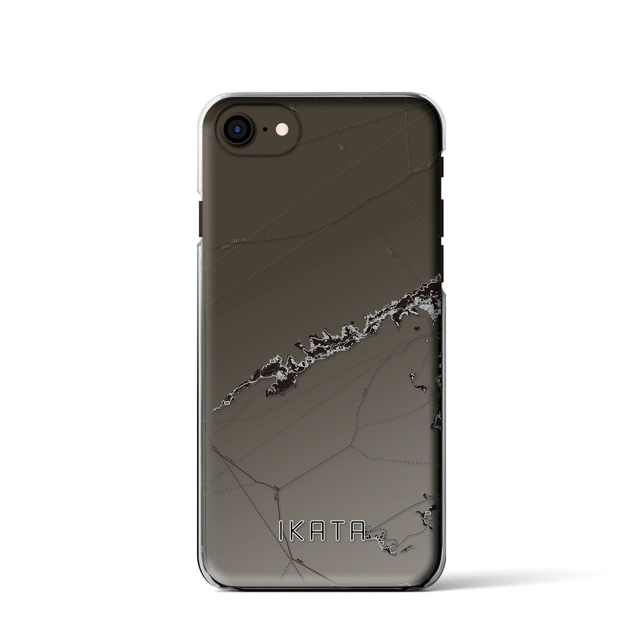 【伊方(愛媛県)】地図柄iPhoneケース(クリアタイプ)