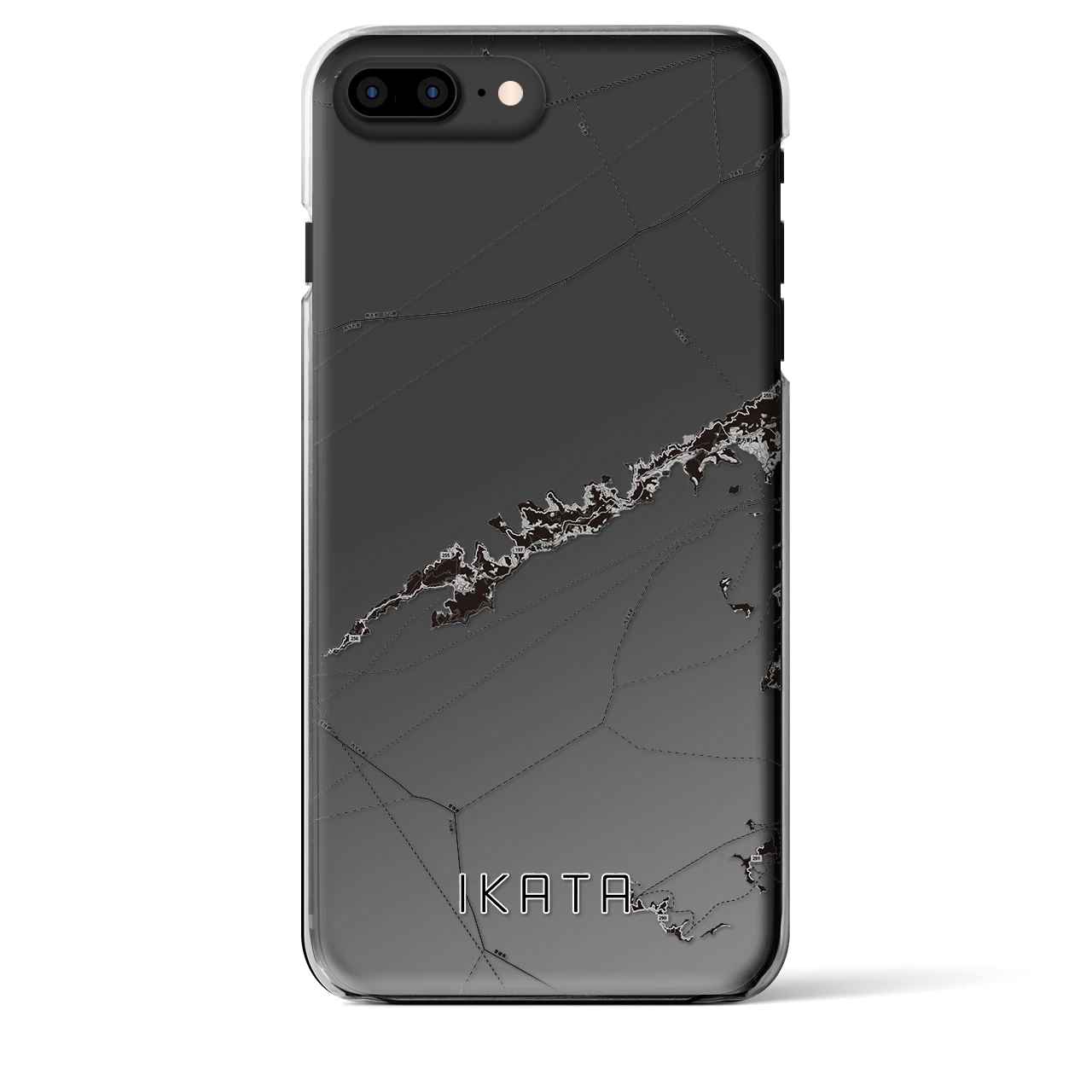 【伊方(愛媛県)】地図柄iPhoneケース(クリアタイプ)