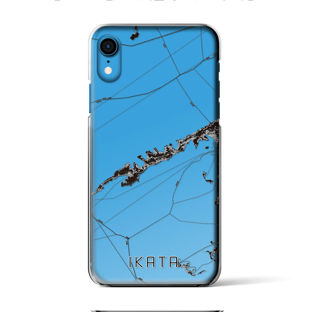 【伊方(愛媛県)】地図柄iPhoneケース(クリアタイプ)