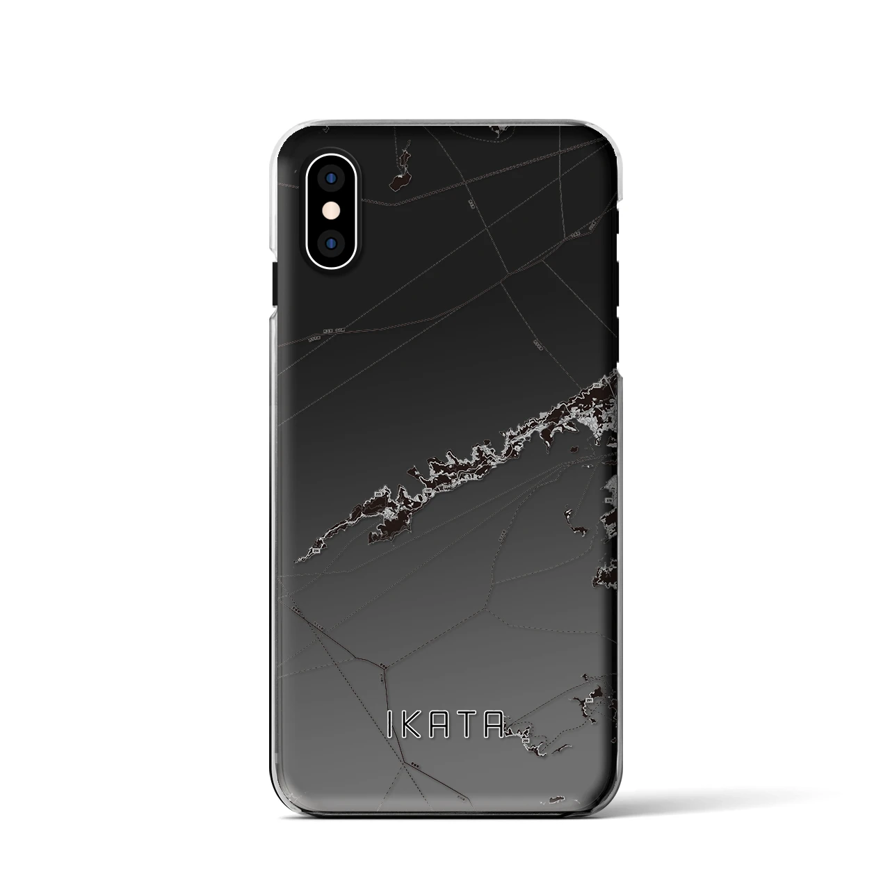 【伊方(愛媛県)】地図柄iPhoneケース(クリアタイプ)