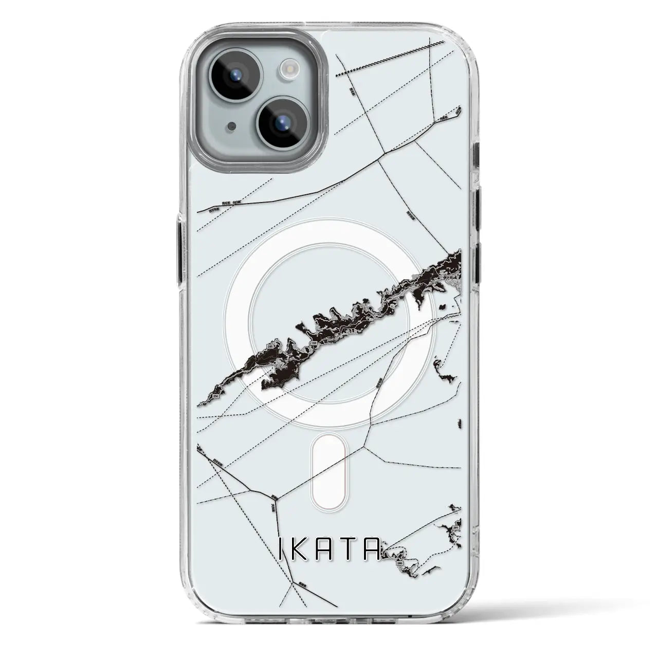【伊方(愛媛県)】地図柄iPhoneケース(MagSafeタイプ)