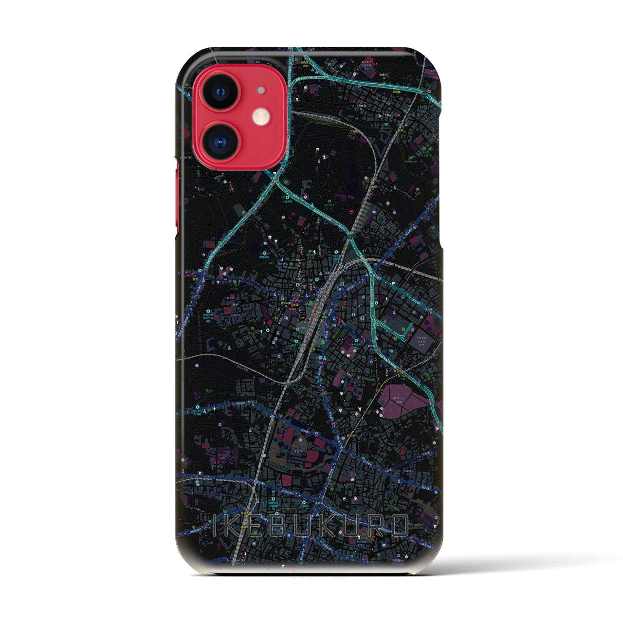 【池袋(東京都)】地図柄iPhoneケース(バックカバータイプ)