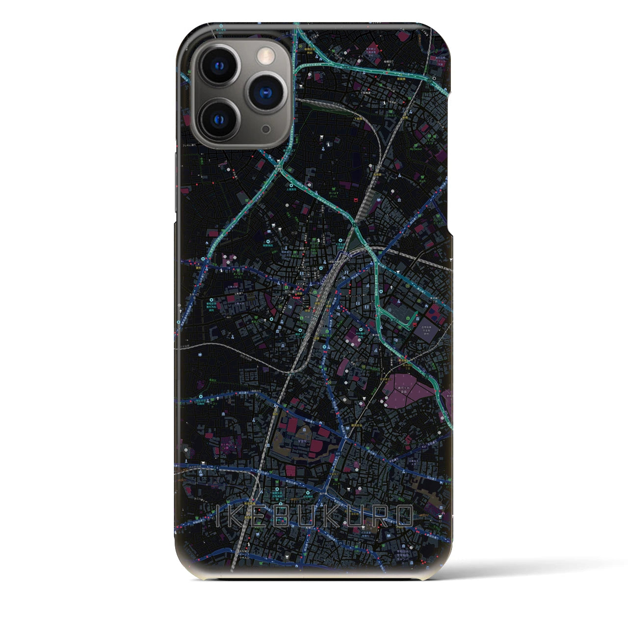 【池袋(東京都)】地図柄iPhoneケース(バックカバータイプ)