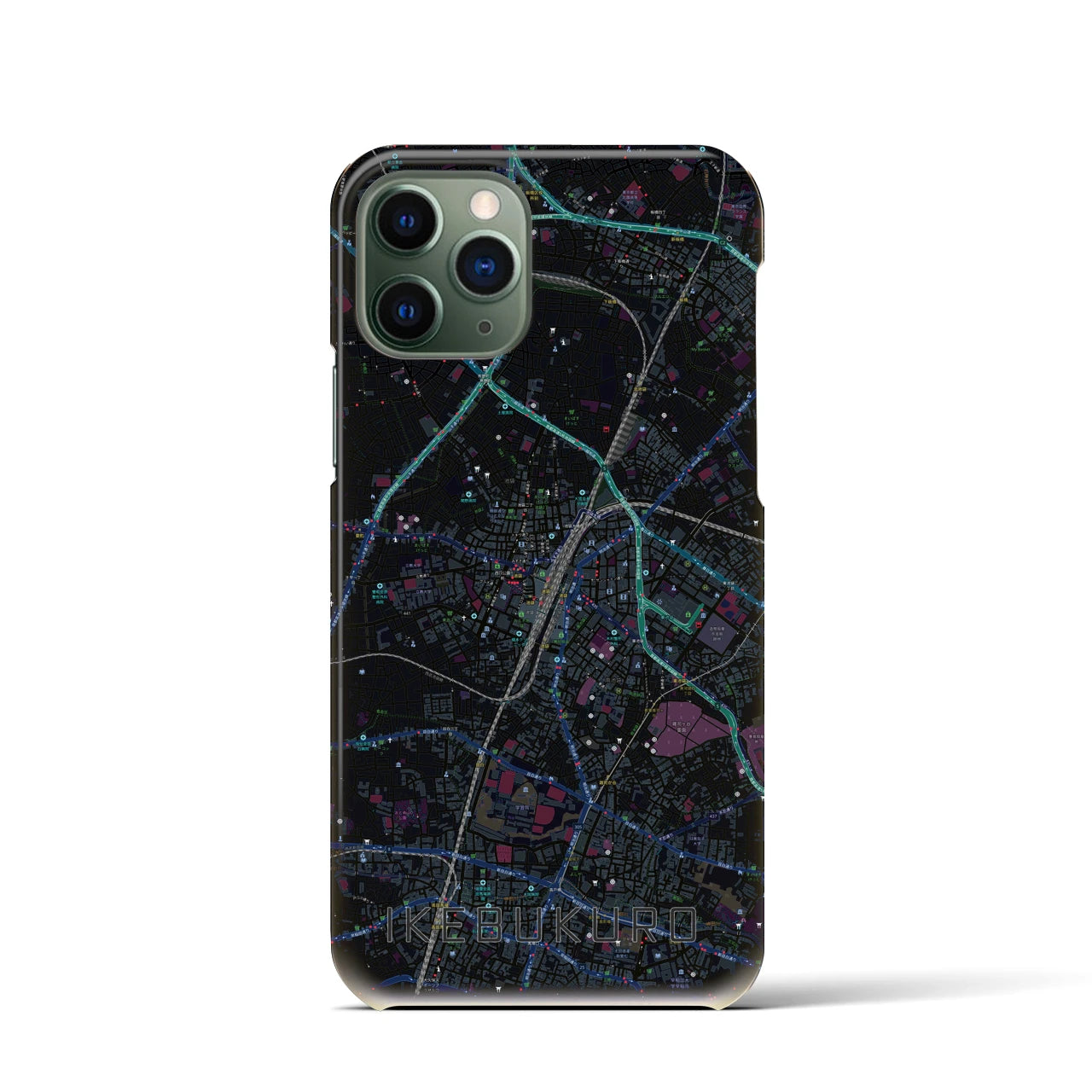 【池袋(東京都)】地図柄iPhoneケース(バックカバータイプ)