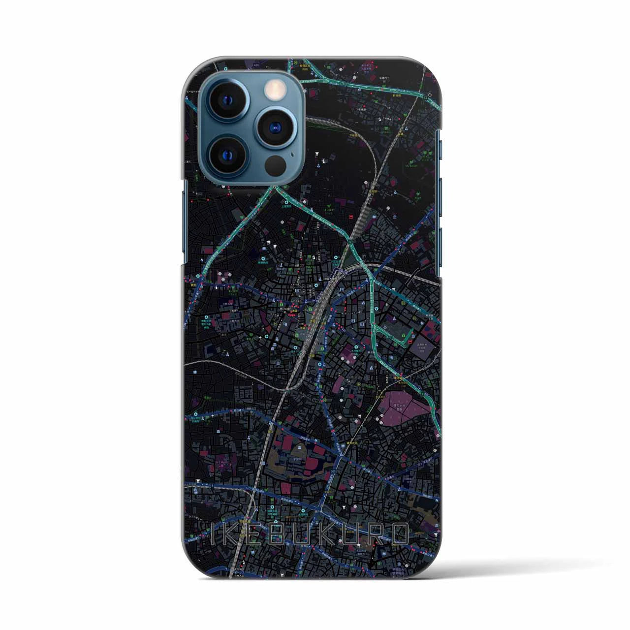 【池袋(東京都)】地図柄iPhoneケース(バックカバータイプ)