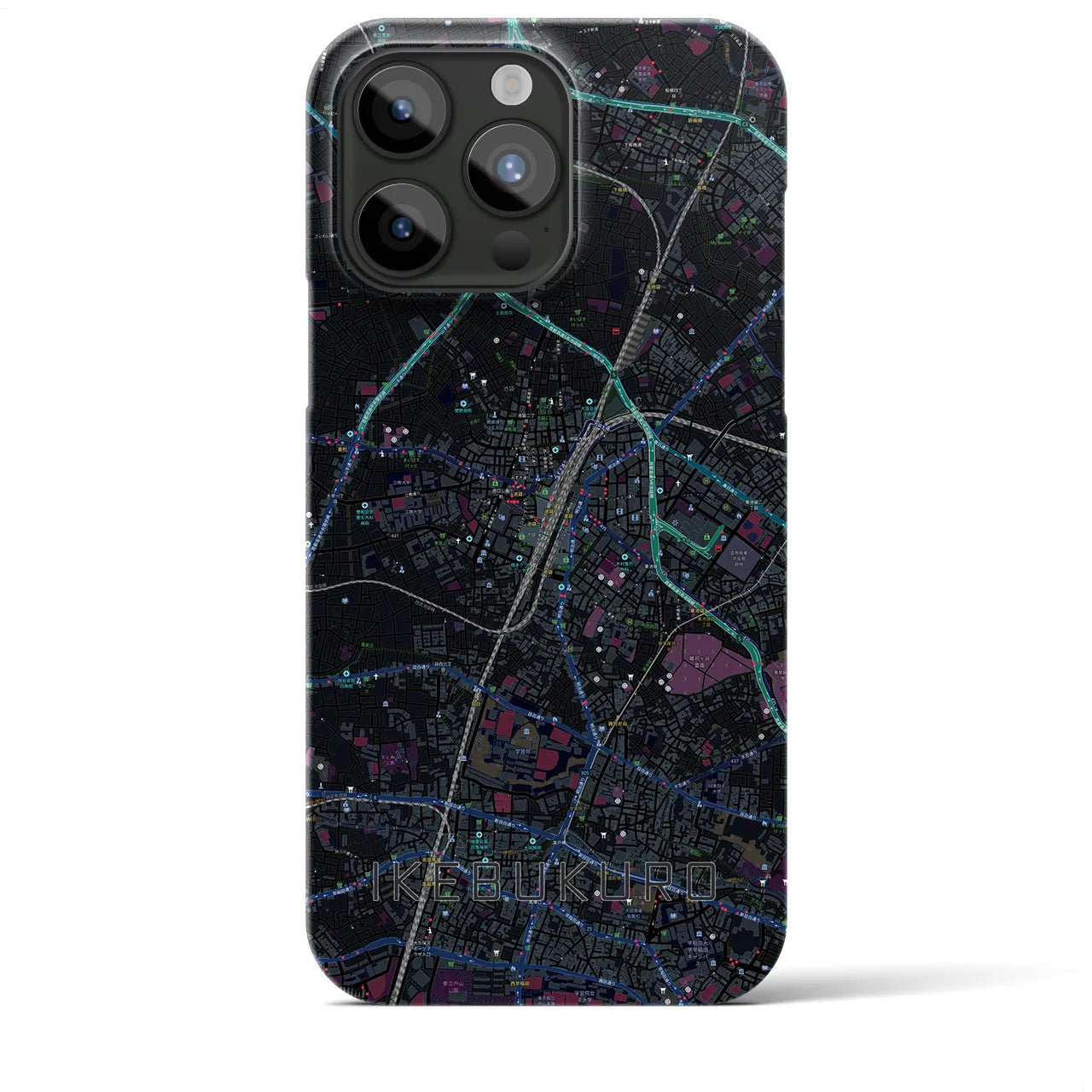 【池袋(東京都)】地図柄iPhoneケース(バックカバータイプ)