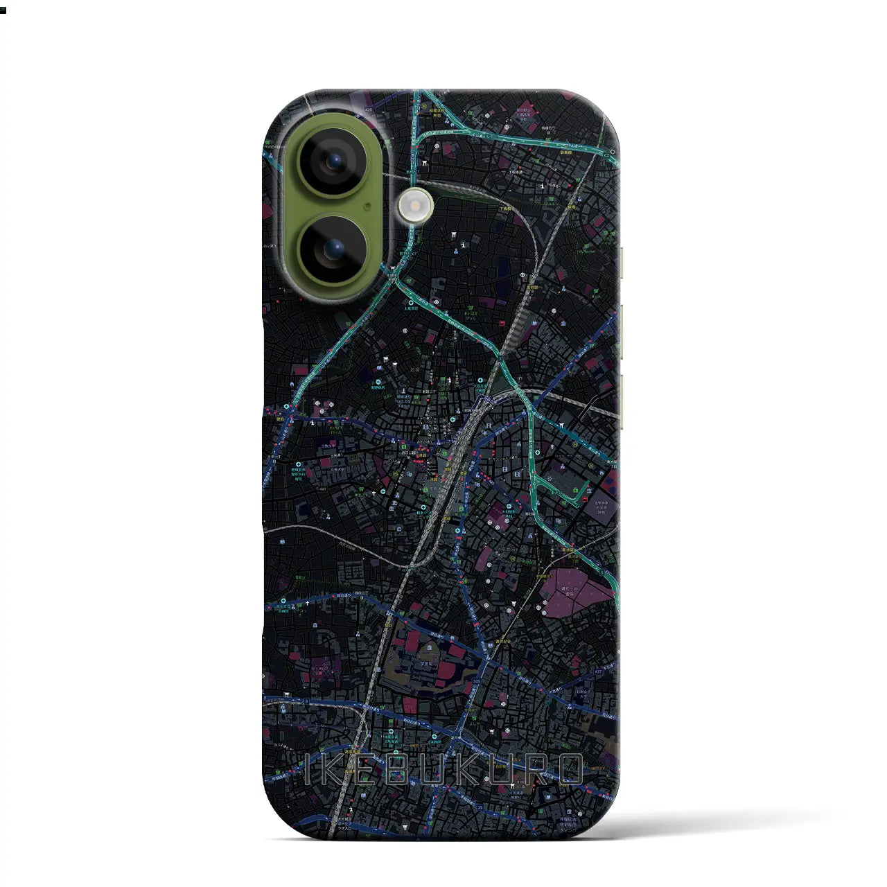 【池袋(東京都)】地図柄iPhoneケース(バックカバータイプ)